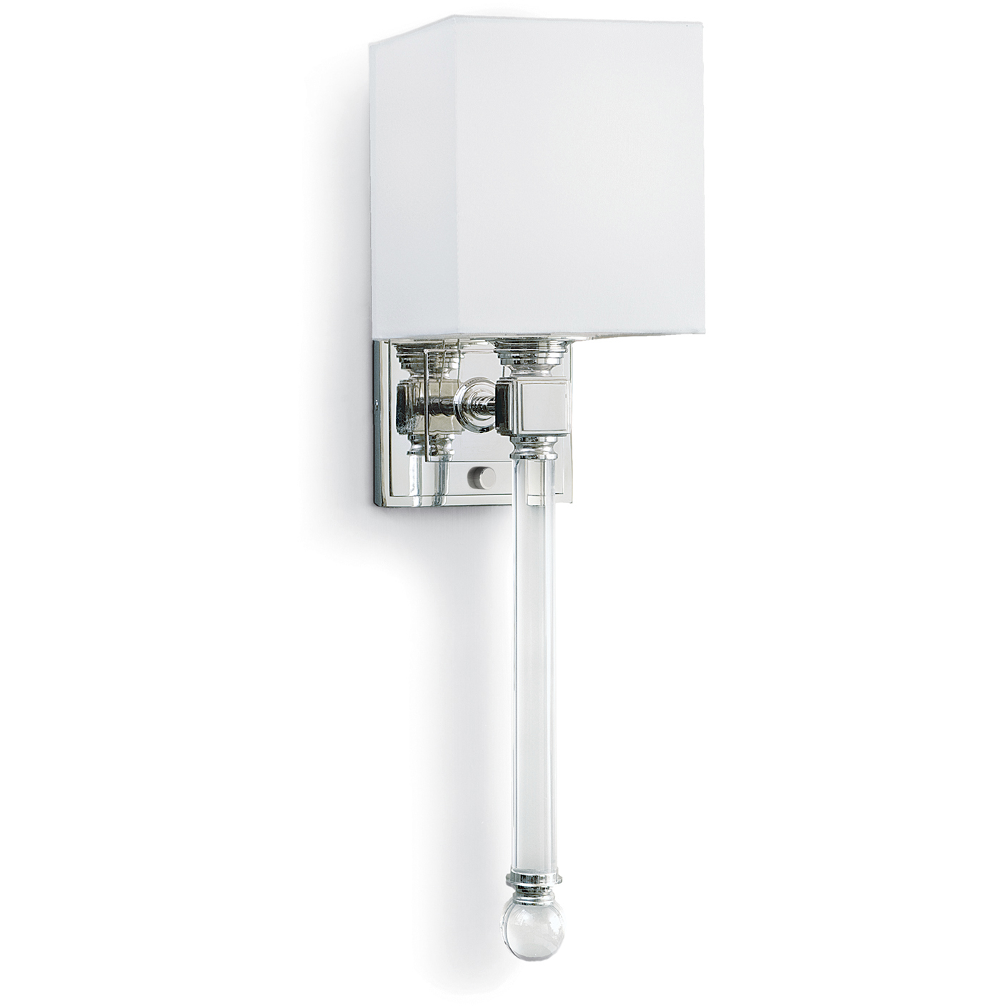 Regina Andrew Crystal Tail 1 Light 6 inch Polished Nickel Sconce Wall Light 15-1010PN - Open Box