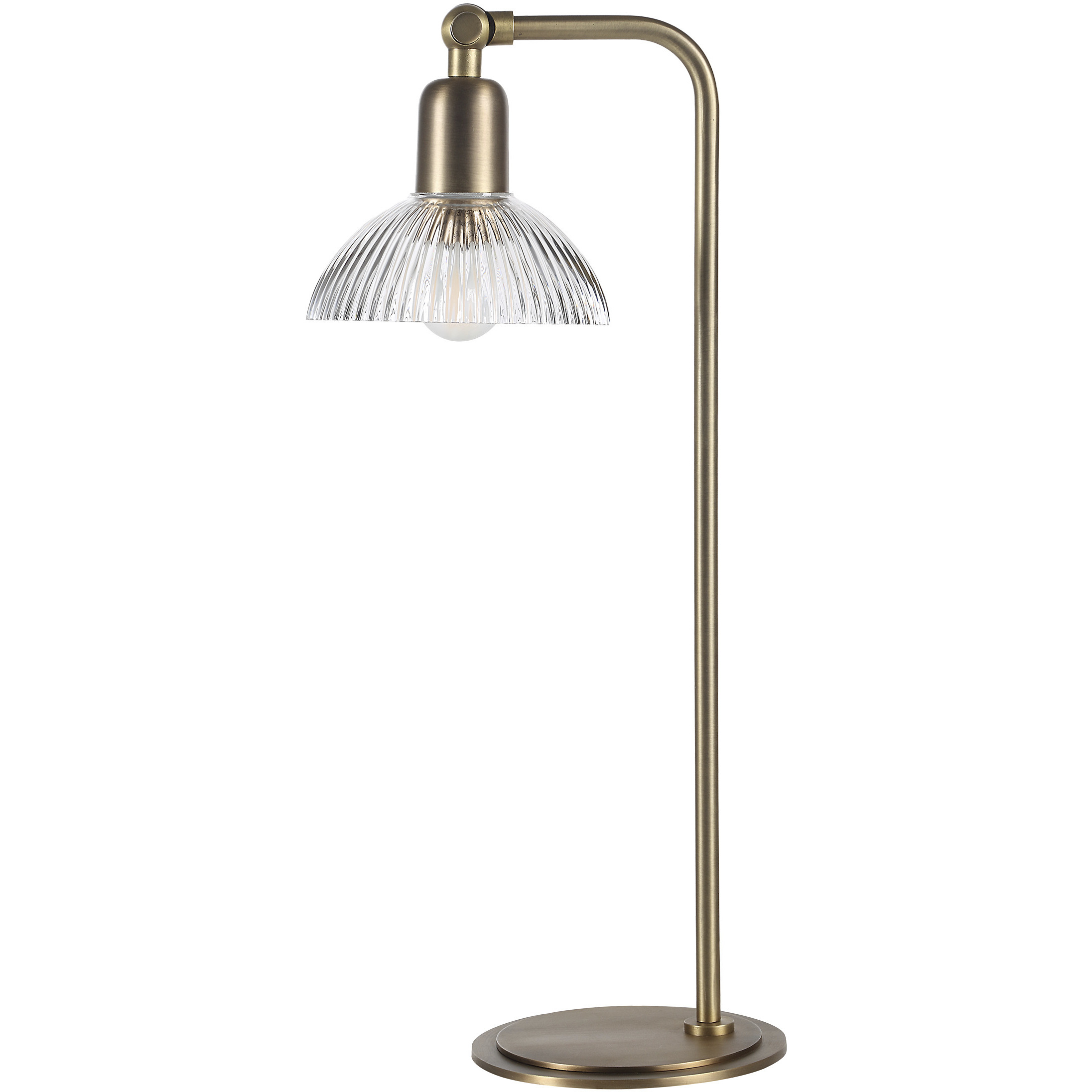 Samos 20.75 inch Antique Brushed Brass Table Lamp Portable Light