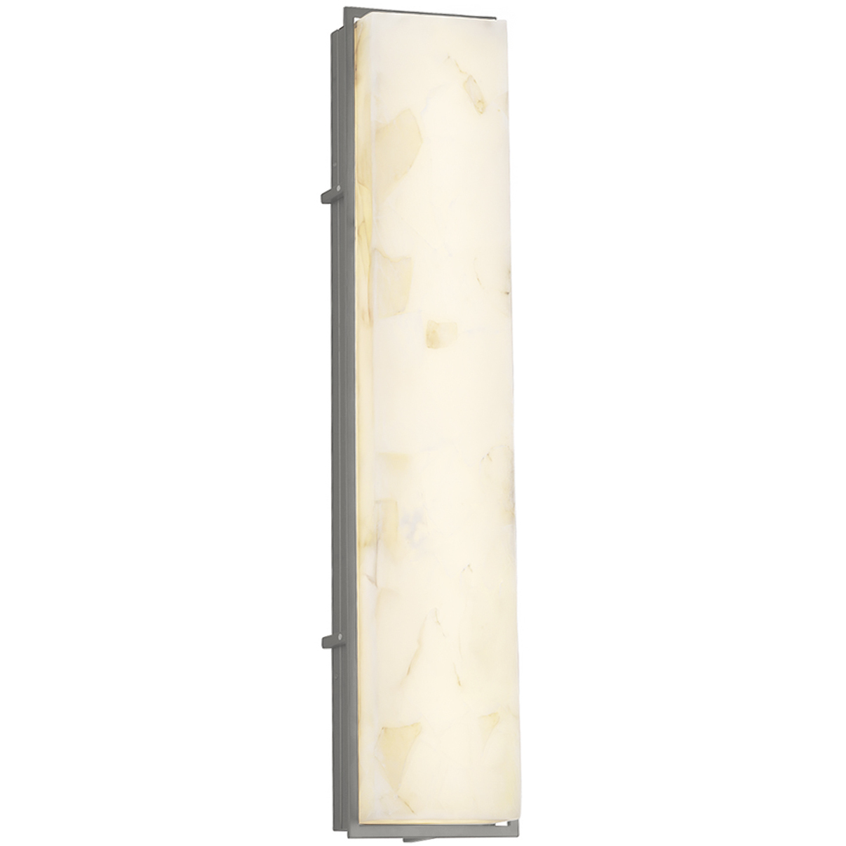 Alabaster Rocks Avalon Wall Sconce Wall Light in Brushed Nickel