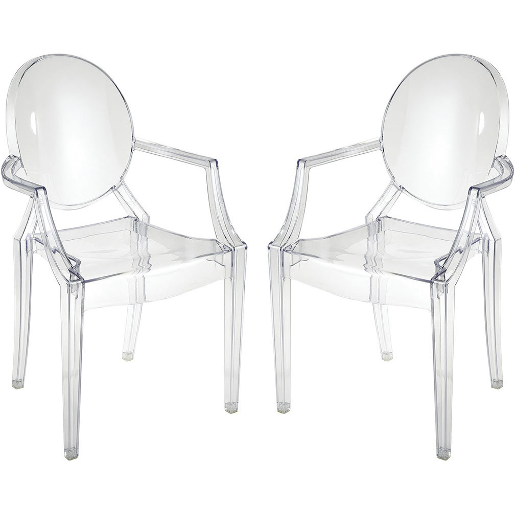 Vanish Clear Chair, Set of 2
