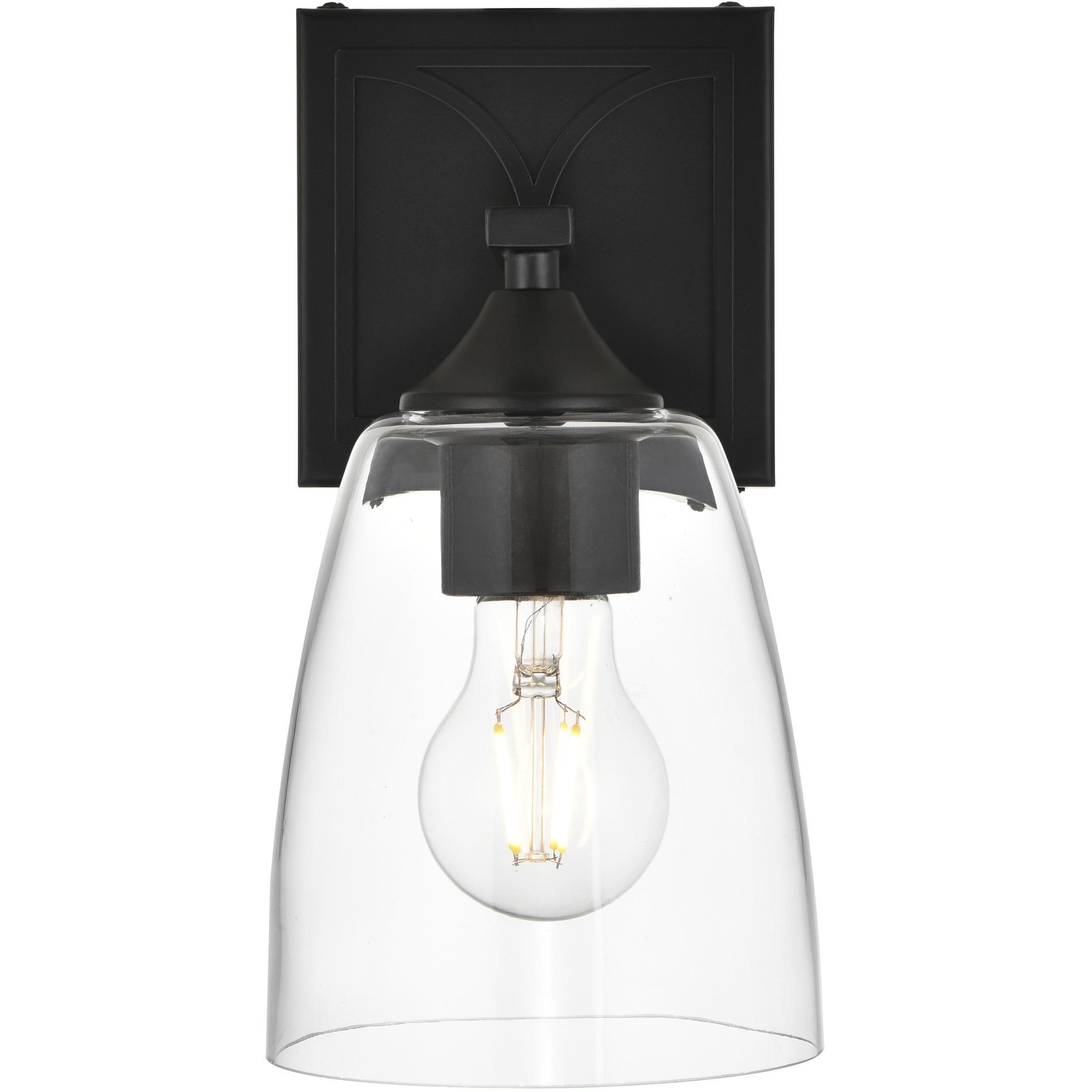 Harris 1 Light 5 inch Black Bath Sconce Wall Light