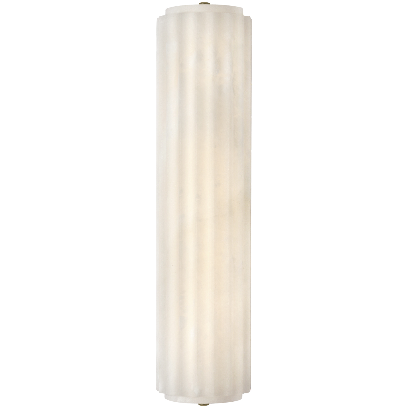 Chapman & Myers Madden LED 4.25 inch Alabaster and Antique-Burnished Brass ADA Fluted Linear Sconce Wall Light
