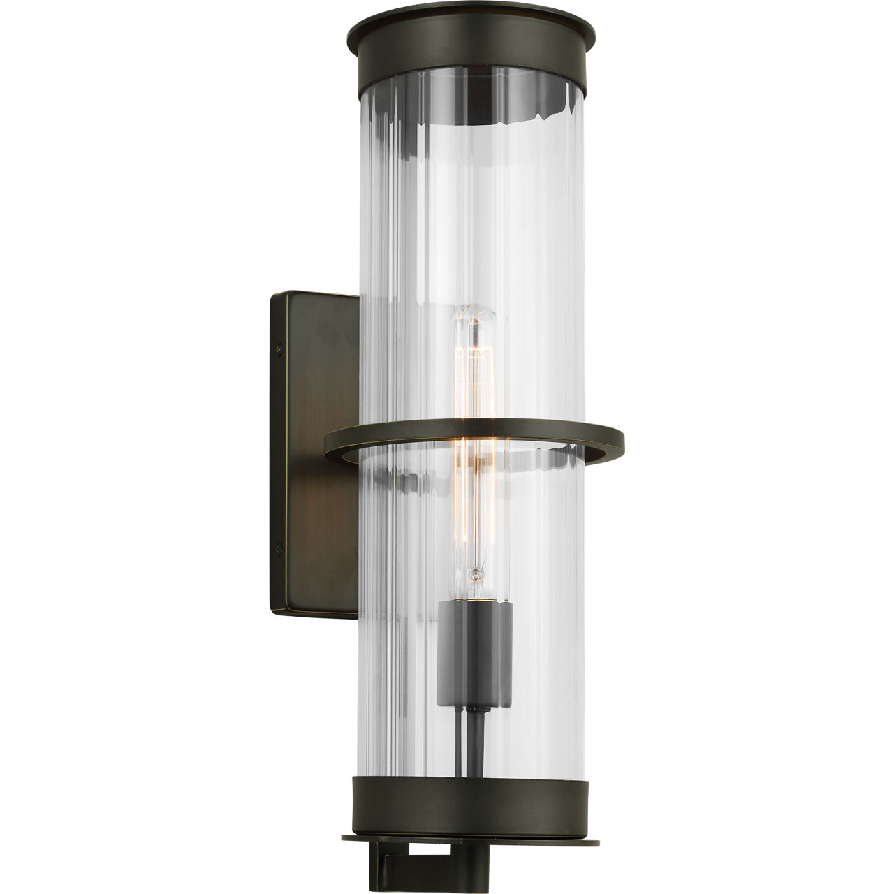 Alcona 1 Light 18 inch Antique Bronze Outdoor Wall Lantern