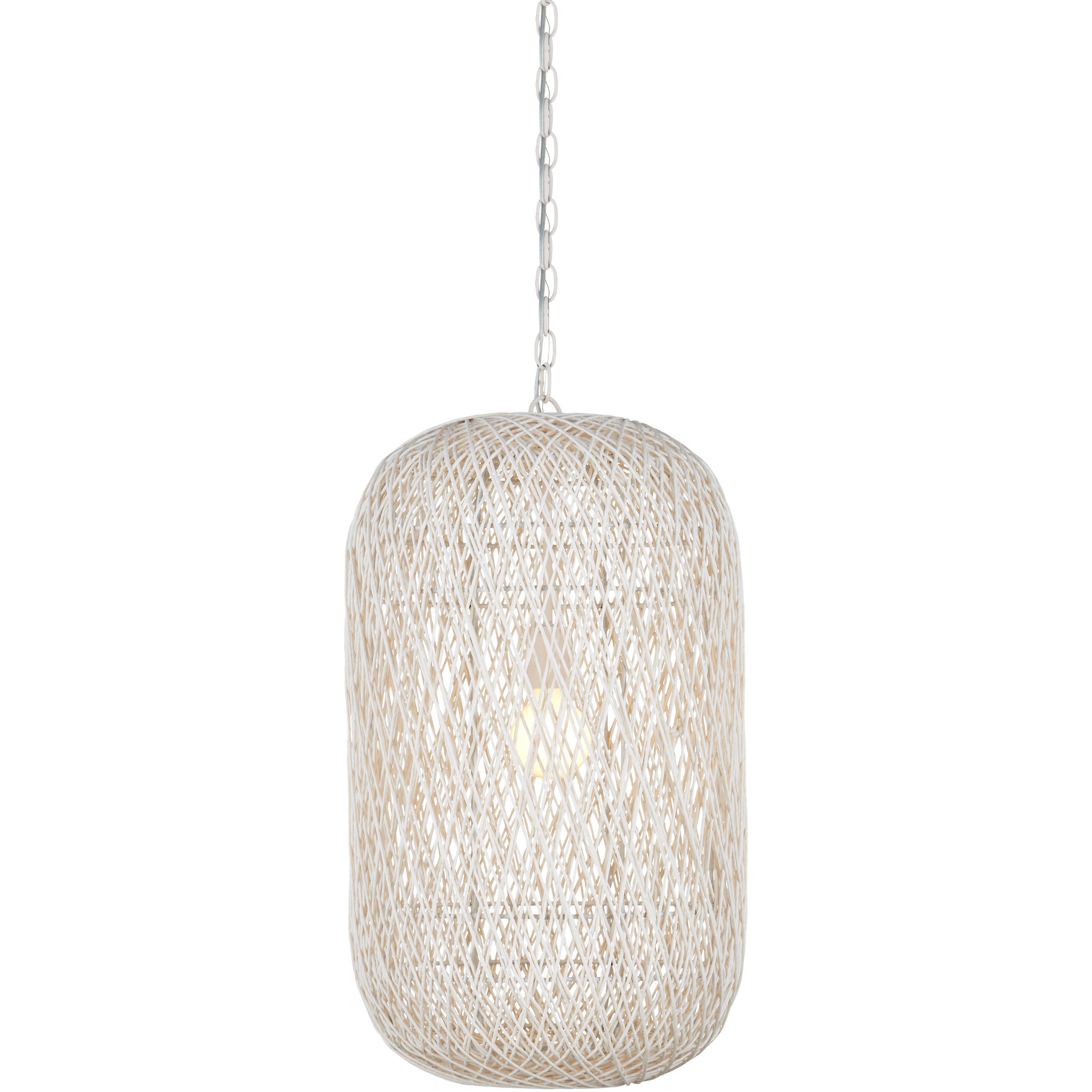 Cocoon 1 Light 15.5 inch Vanilla Pendant Ceiling Light, Medium