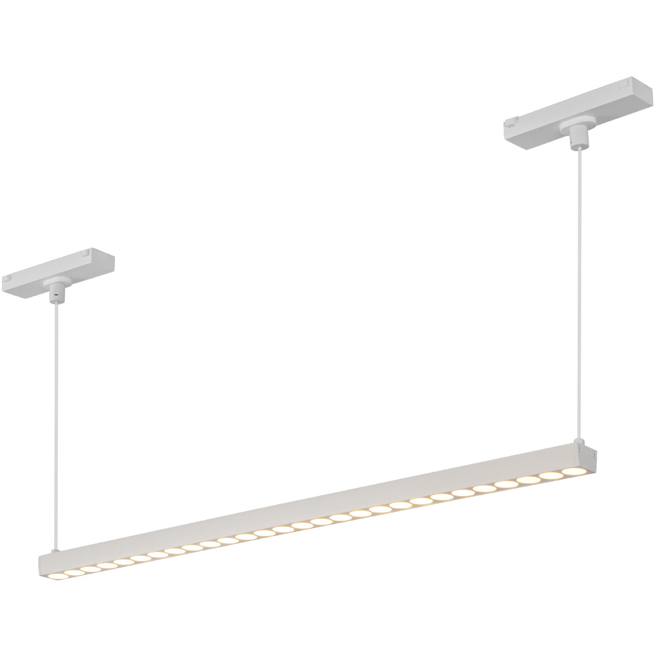Kyan 48V DC White Trilo Track Linear Pendant Ceiling Light in 4000K