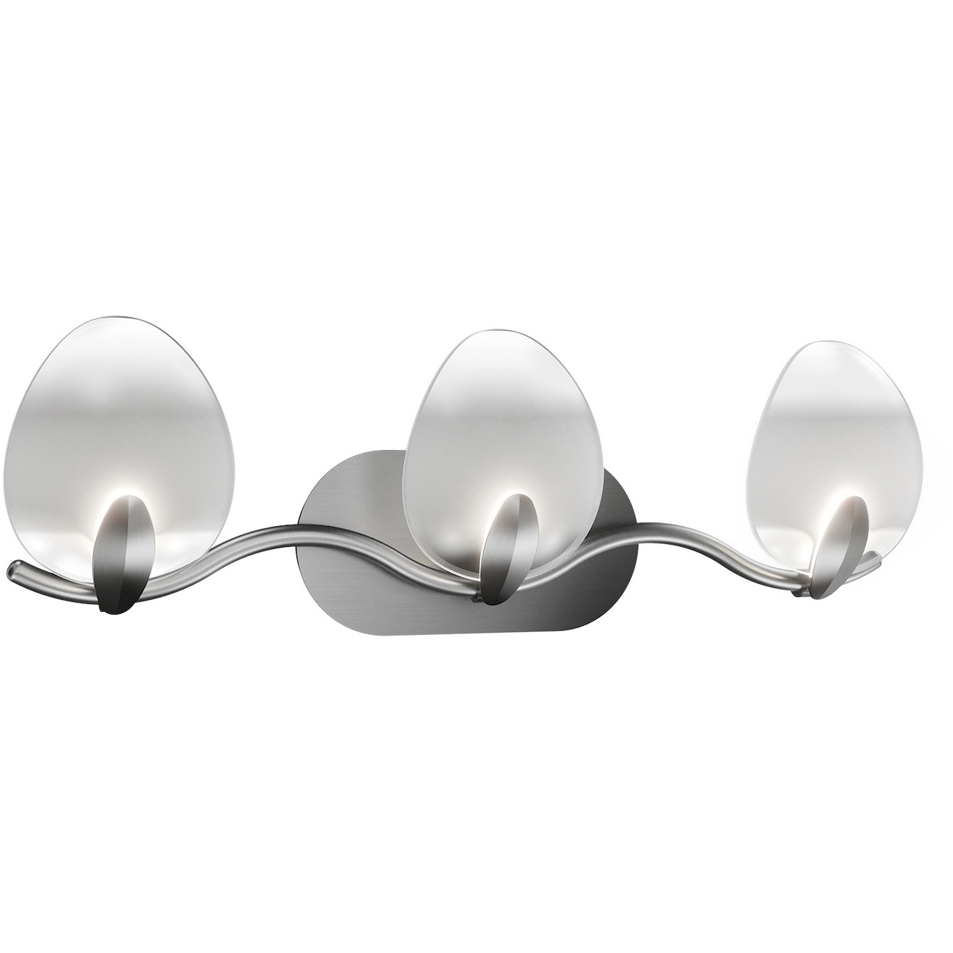 Tressa LED 26.88 inch Brushed Nickel Bath Vanity & Wall Light, dweLED