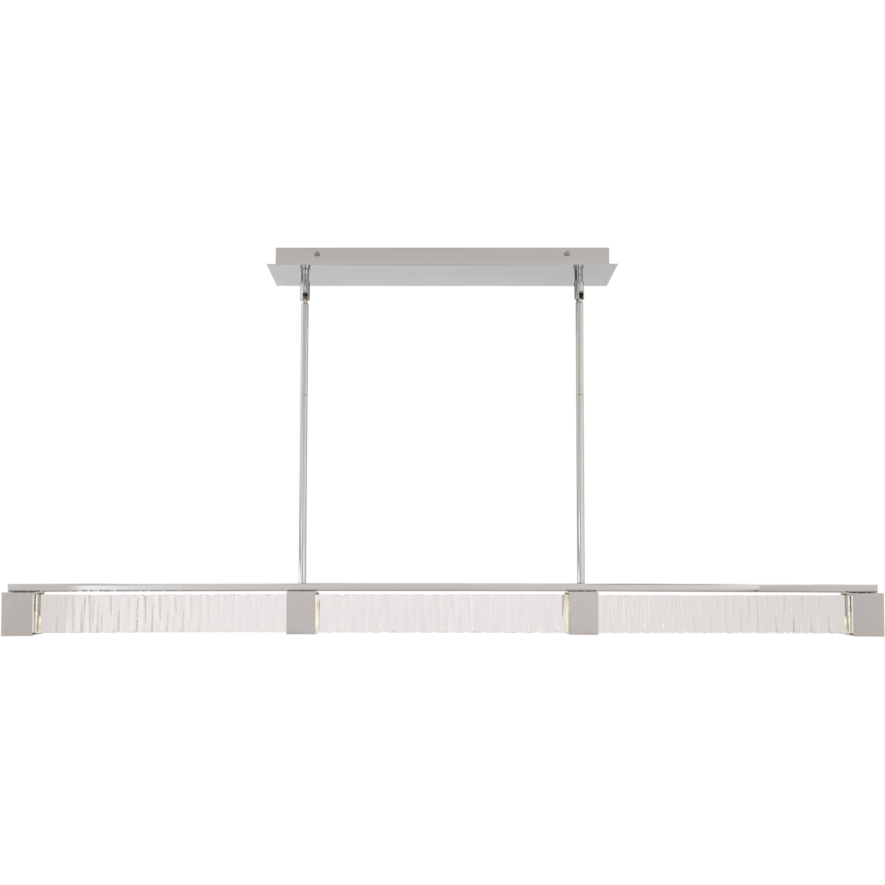 Beyond Guild LED 55 inch Chrome Linear Pendant Ceiling Light in Polished Chrome