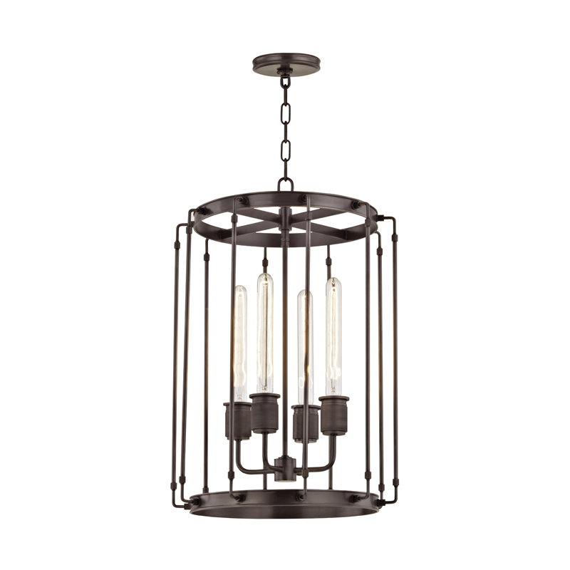 Hyde Park 4 Light 16.25 inch Old Bronze Pendant Ceiling Light