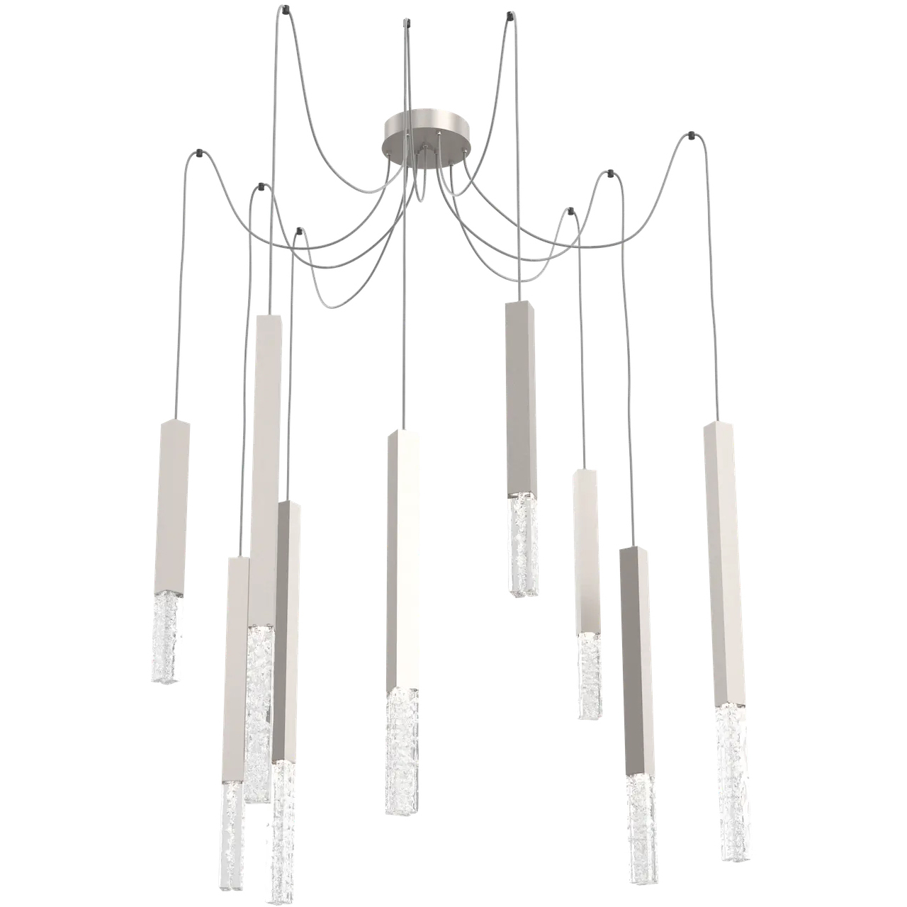 Axis XL LED 11 inch Metallic Beige Silver Swag Multi-Pendant Ceiling Light
