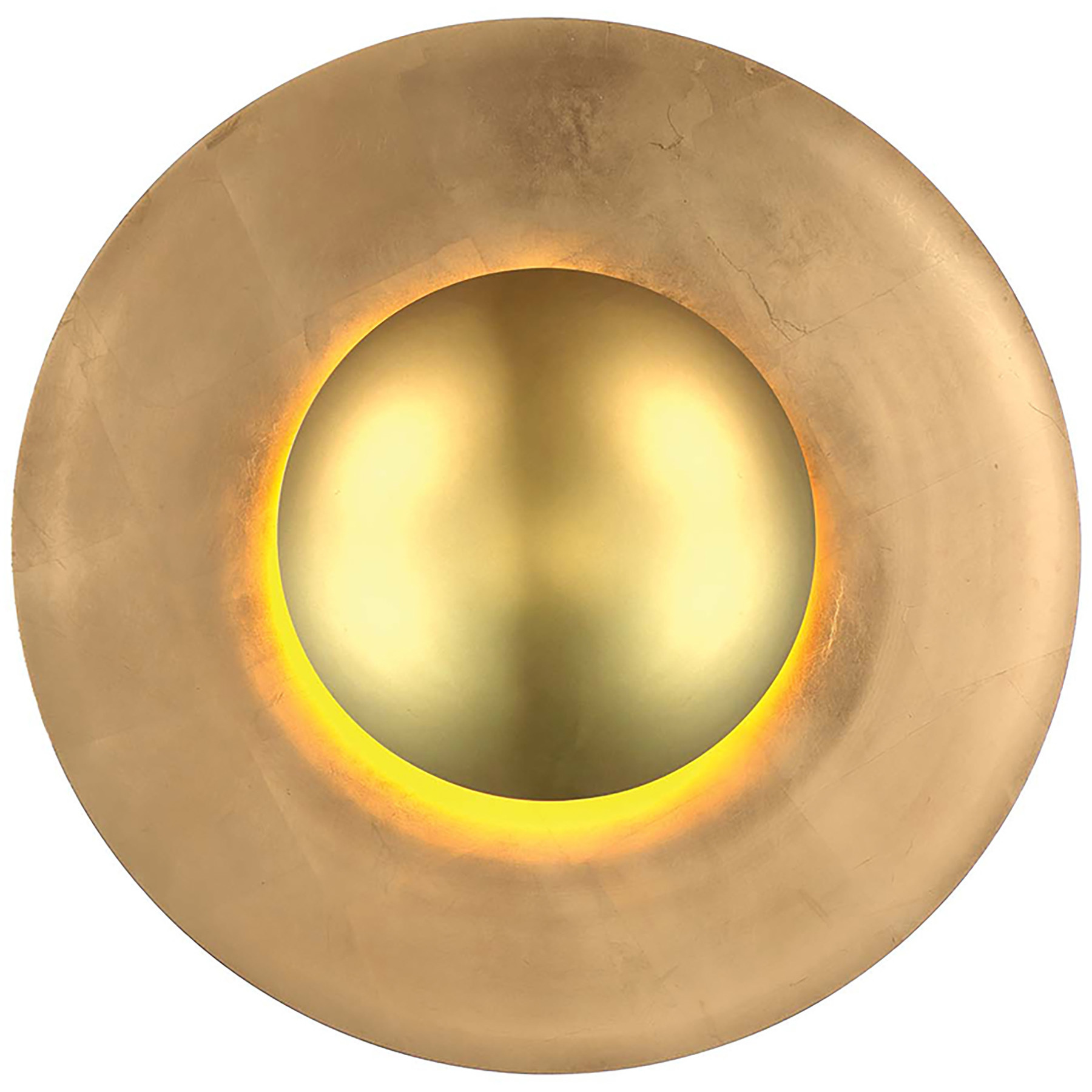Blaze LED 4.3 inch Gold Leaf Wall Sconce Wall Light in 24in.
