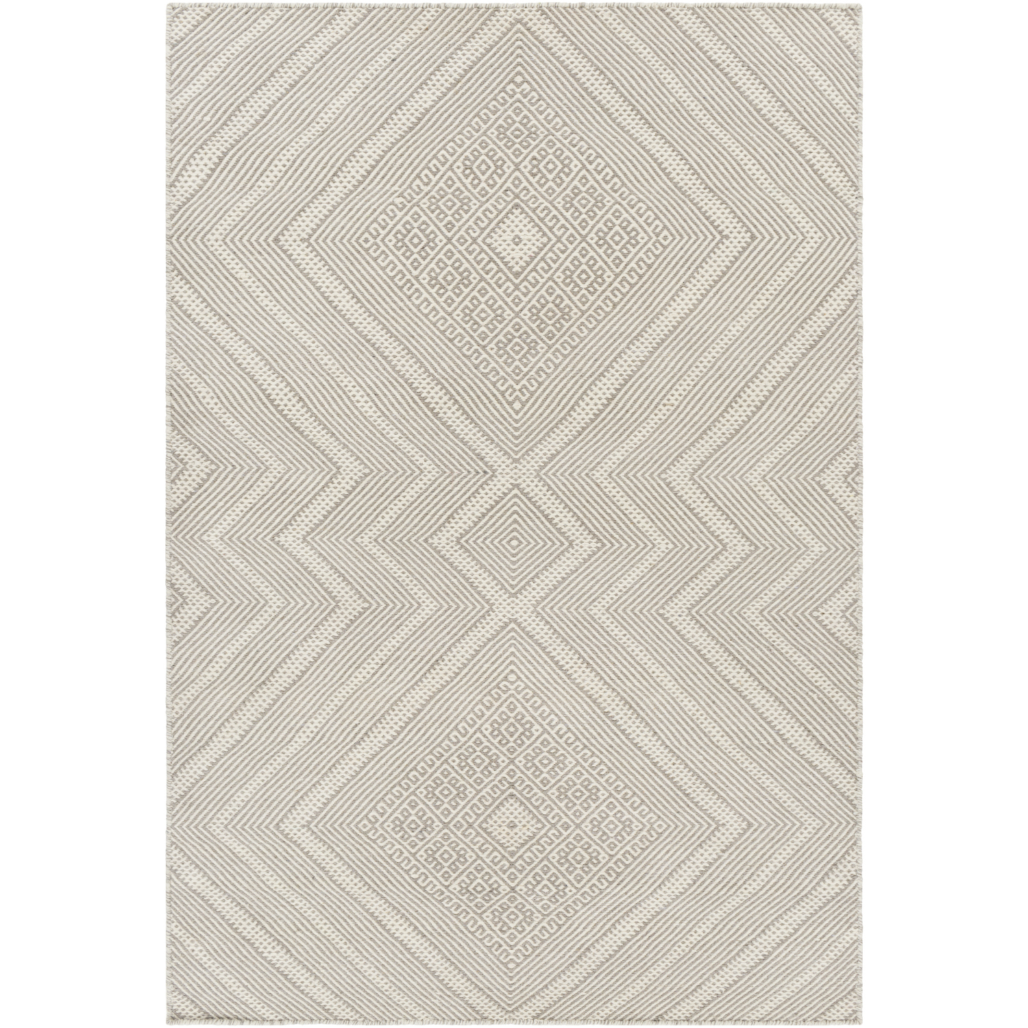 Mardin 36 X 24 inch Light Grey Rug in 2 x 3, Rectangle