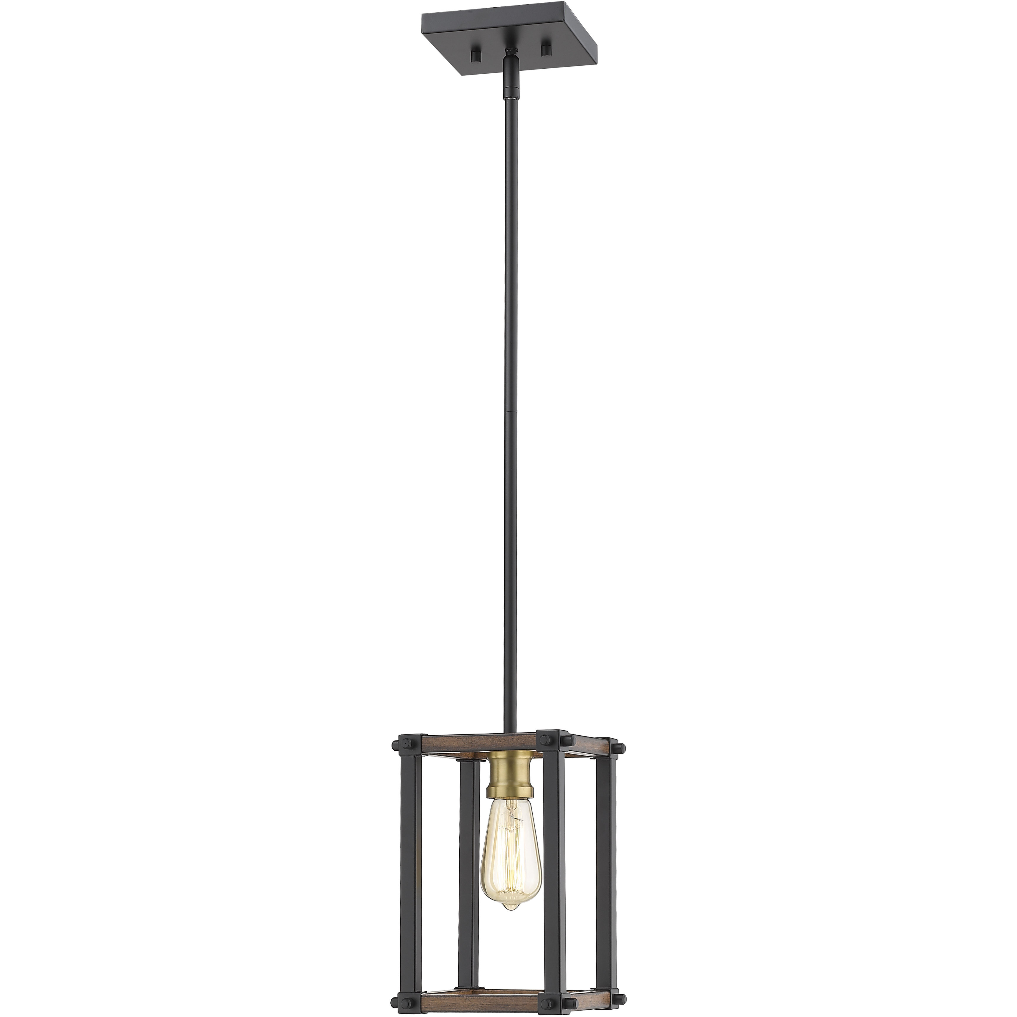 Kirkland 1 Light 6.25 inch Rustic Mahogany Pendant Ceiling Light
