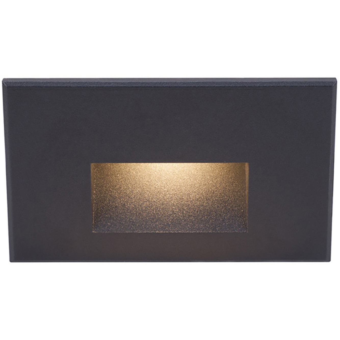 WAC 120V Step Light LED 1.5 inch Black ADA Step and Wall Light in 3000K Warm White LED, WAC Lighting