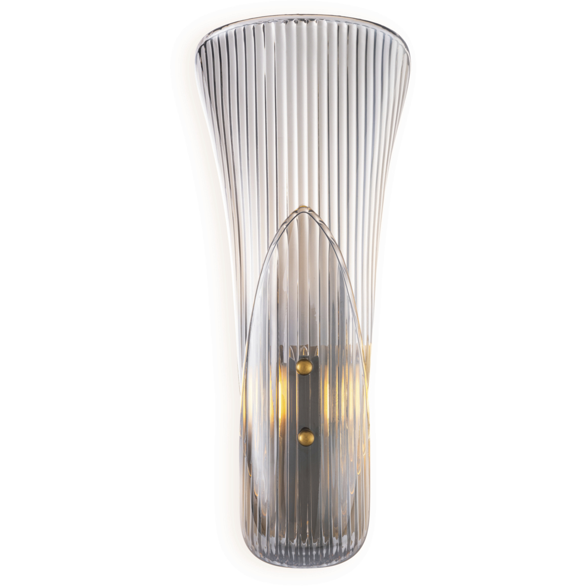 Amun 1 Light 6.1 inch Brushed Brass and Smoke Glass Wall Lamp Wall Light
