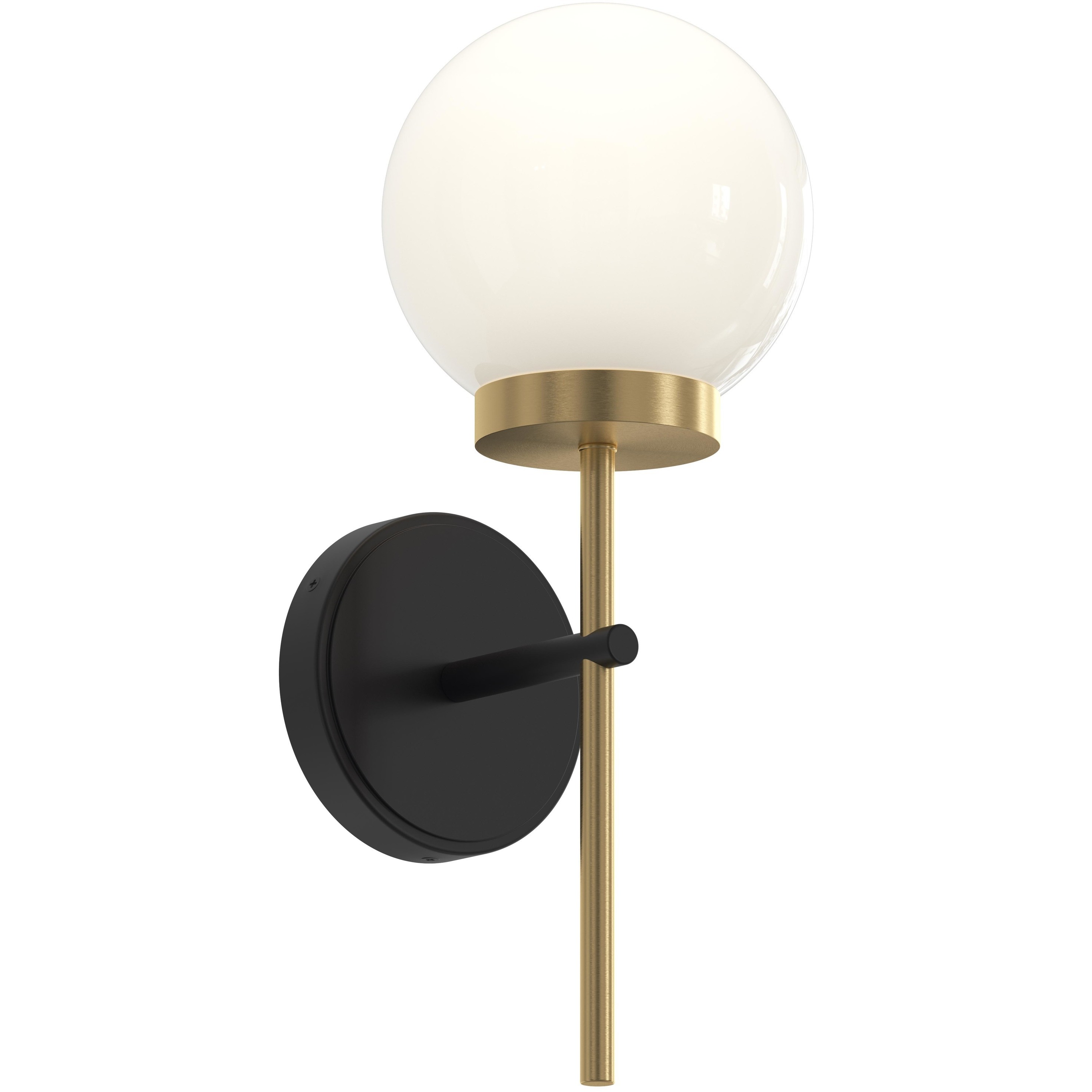 Rigsby 1 Light 7.5 inch Matte Black and Brushed Gold Wall Sconce Wall Light