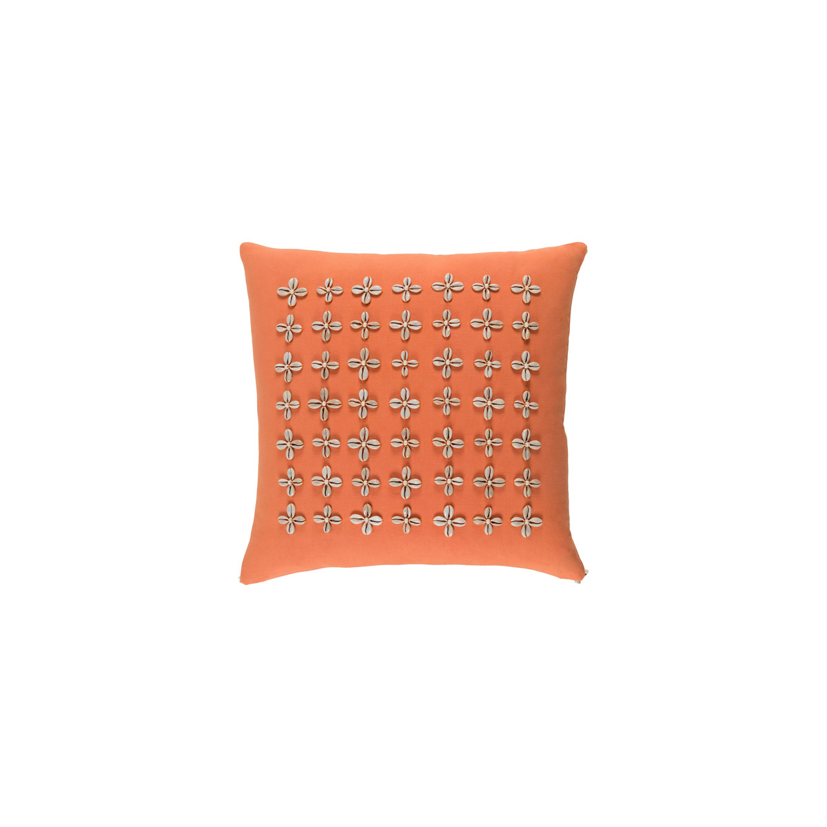 Lelei 20 X 20 inch Coral and Cream Pillow