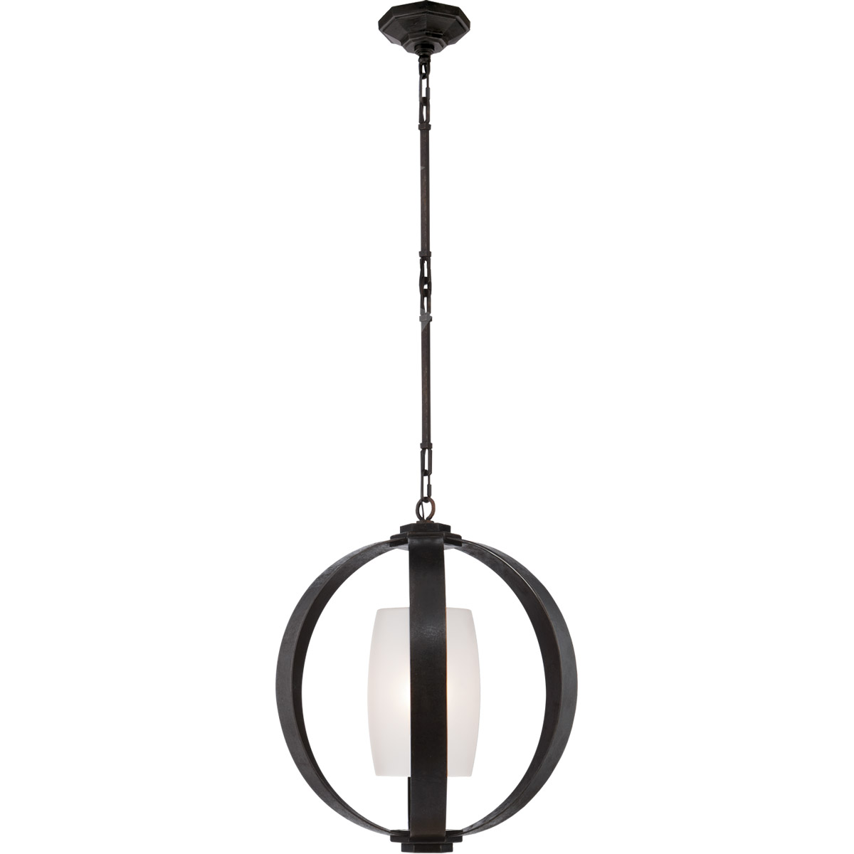 EF CHAPMAN for VISUAL COMFORT Zodiac Pendant Light in Antiqued Brass