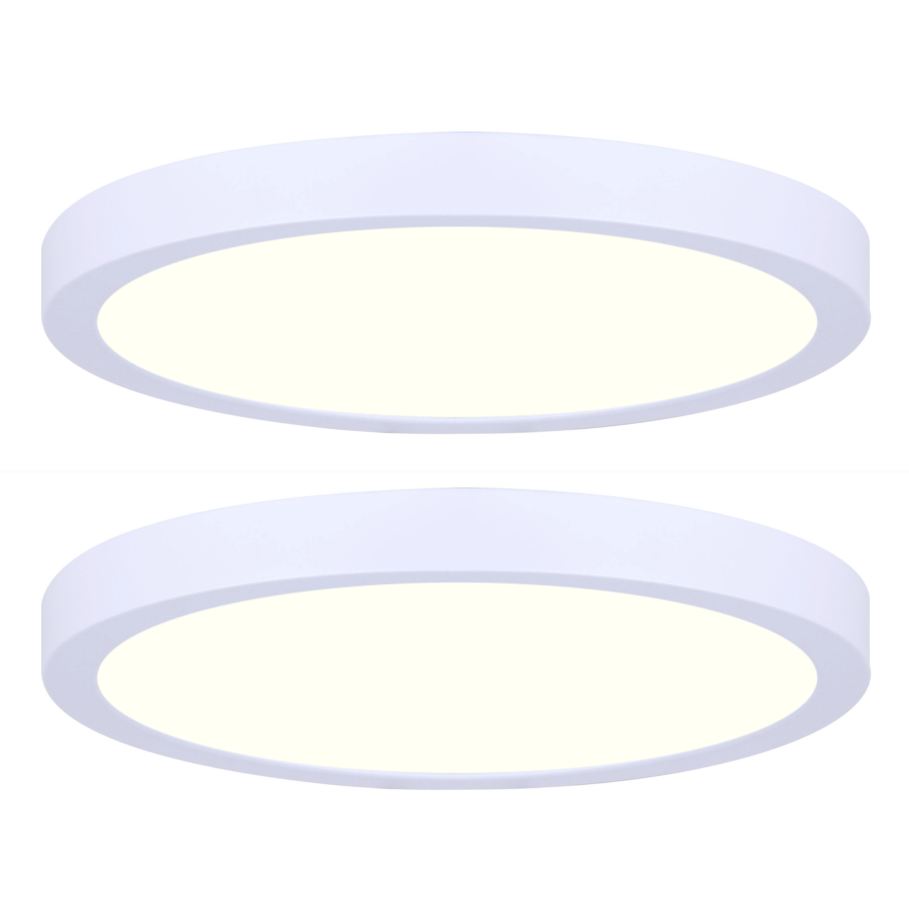 Low Profile LED 15 inch White Disk Light