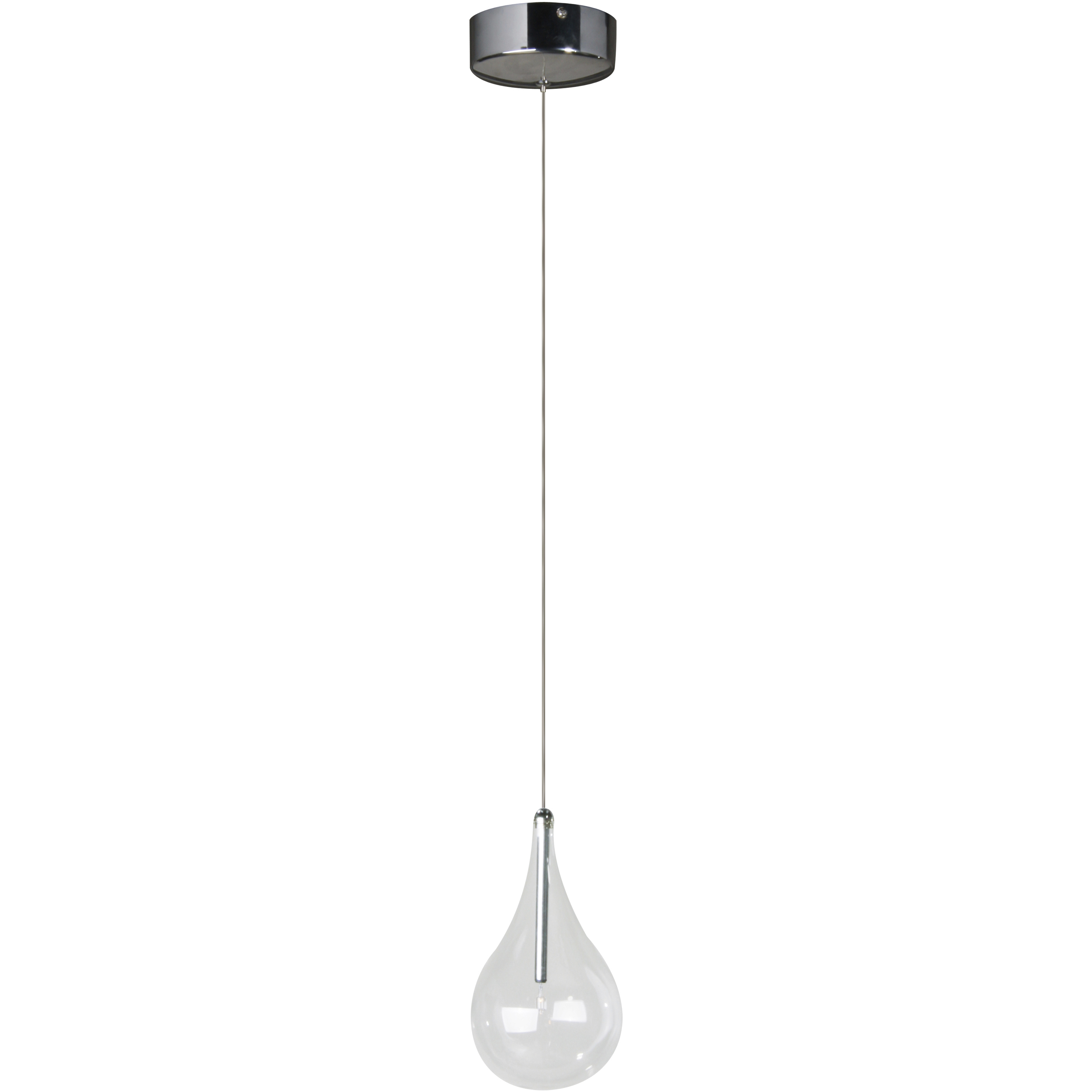 Albion LED 4.5 inch Polished Chrome Single Pendant Ceiling Light