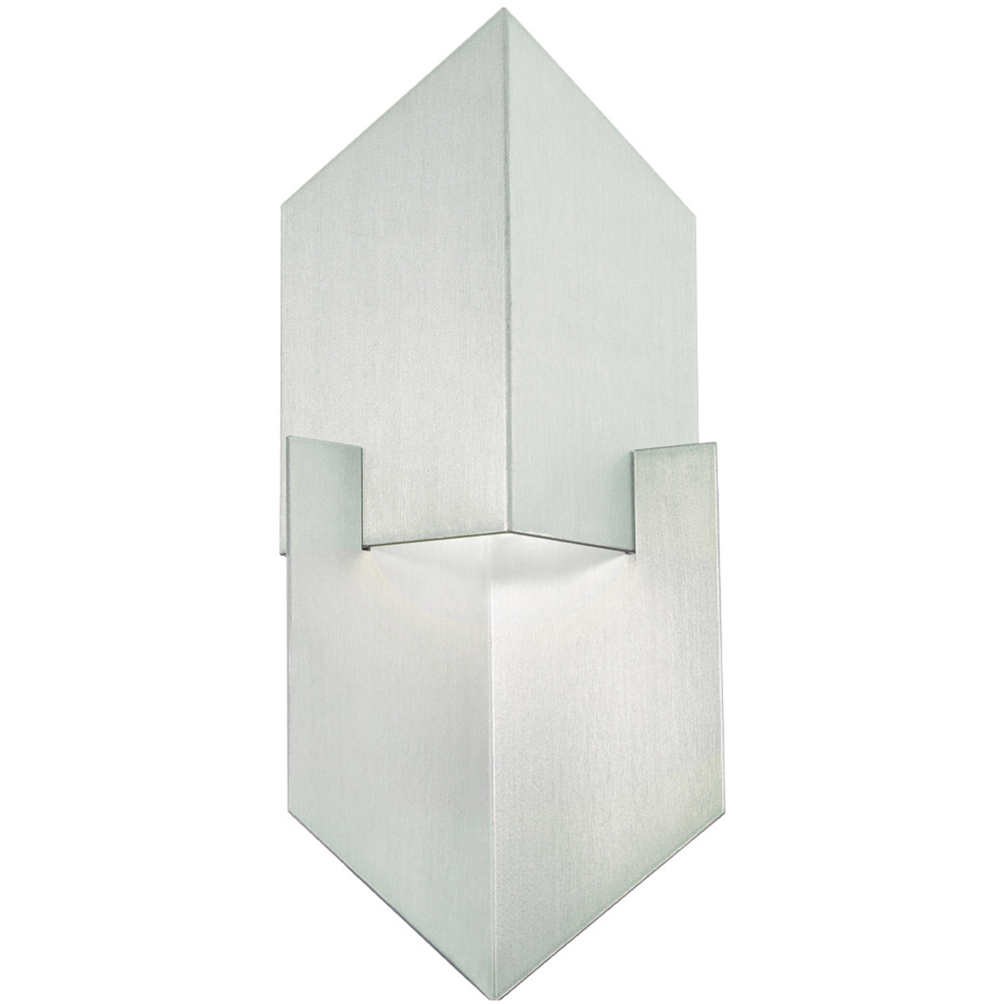 Cupid 1 Light 13.88 inch Brushed Aluminum Outdoor Wall Light