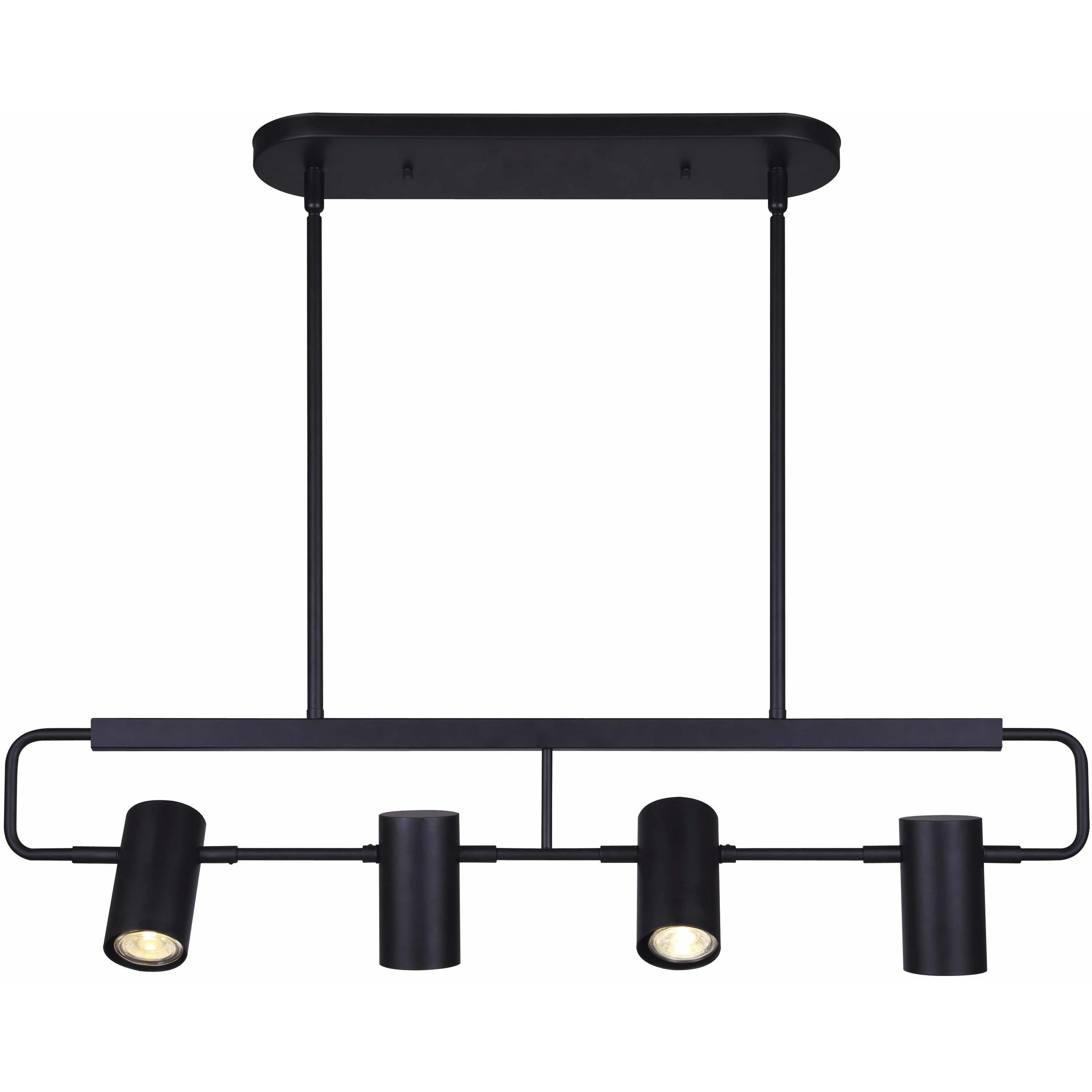 Canarm IST697B04BK10 Leal 4 Light Black Suspended Track