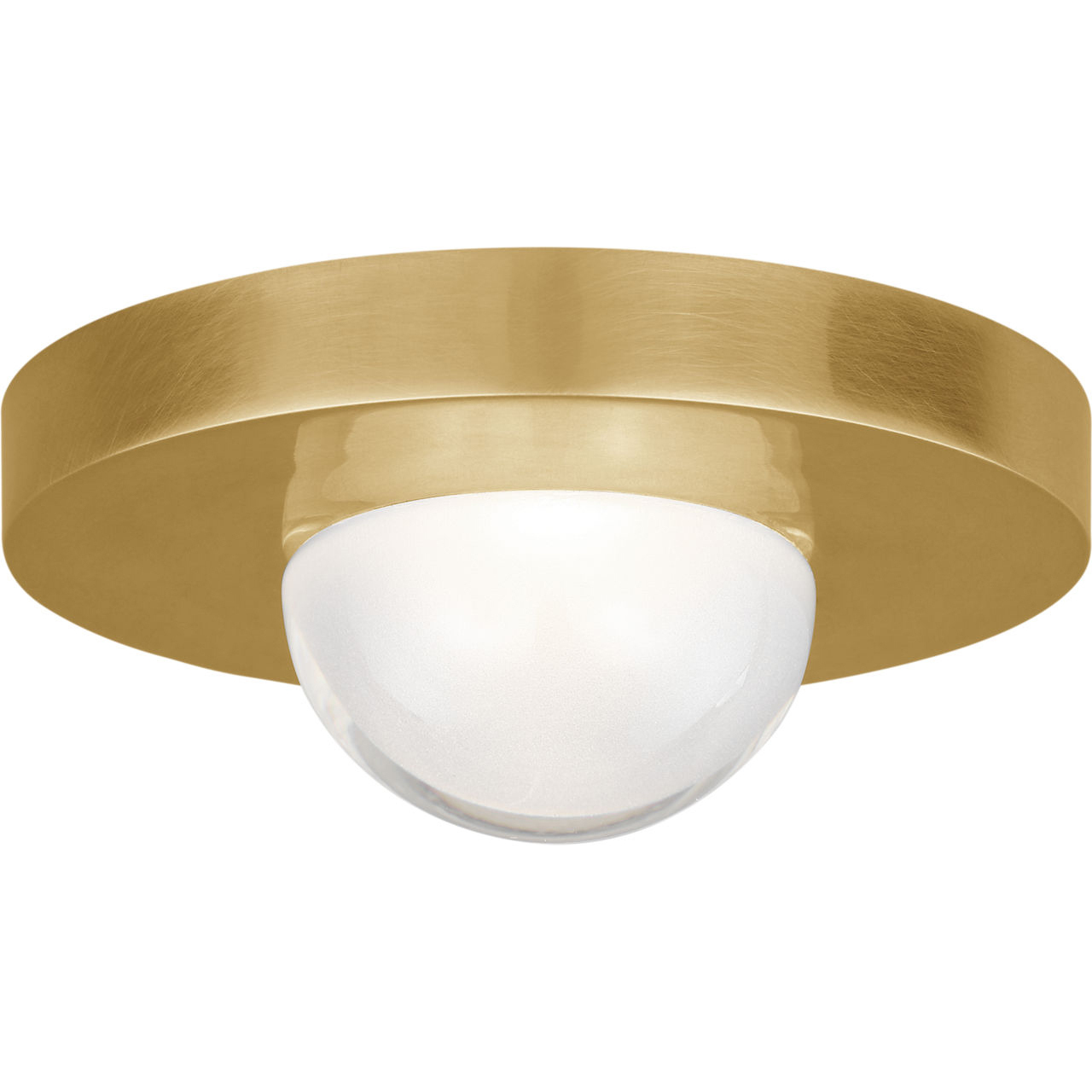 Kelly Wearstler Ebell Mini LED 4.5 inch Natural Brass Flush Mount Ceiling Light, Integrated LED