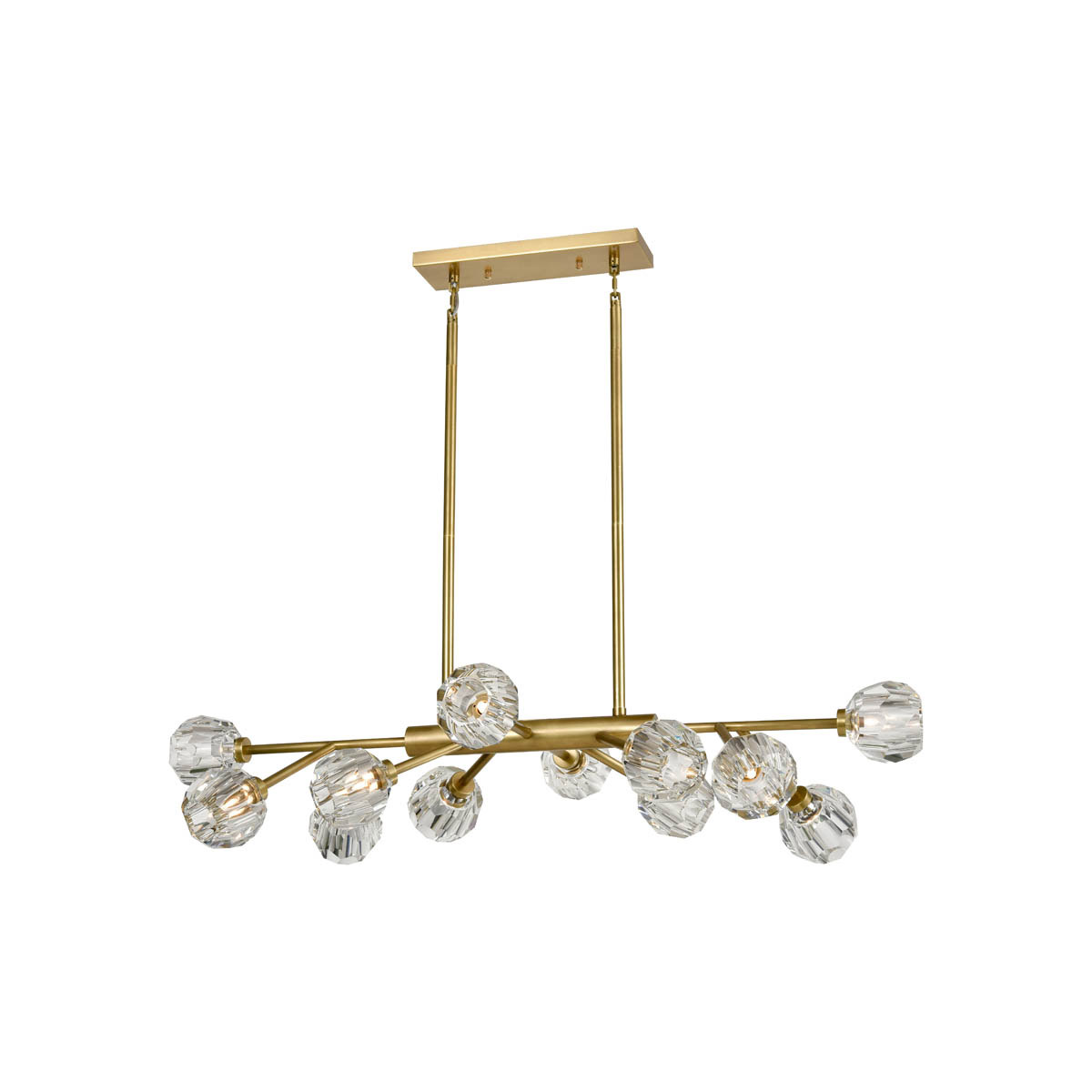 Zeev Lighting CD10311/12/AGB Parisian LED 26 inch Aged Brass