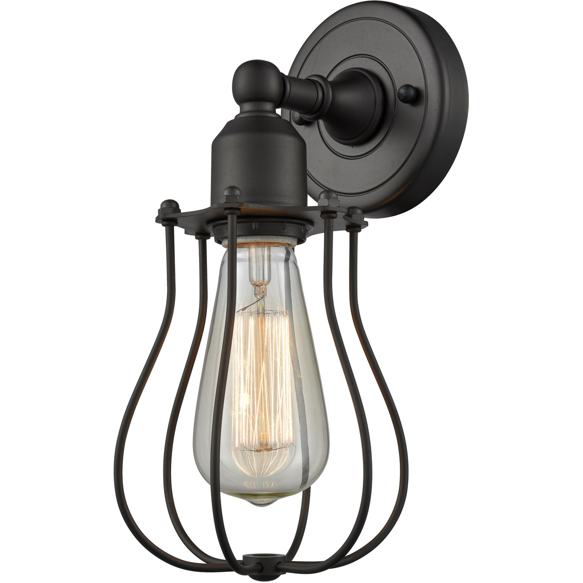 Austere Muselet 1 Light 6 inch Oil Rubbed Bronze Sconce Wall Light in Incandescent, Austere