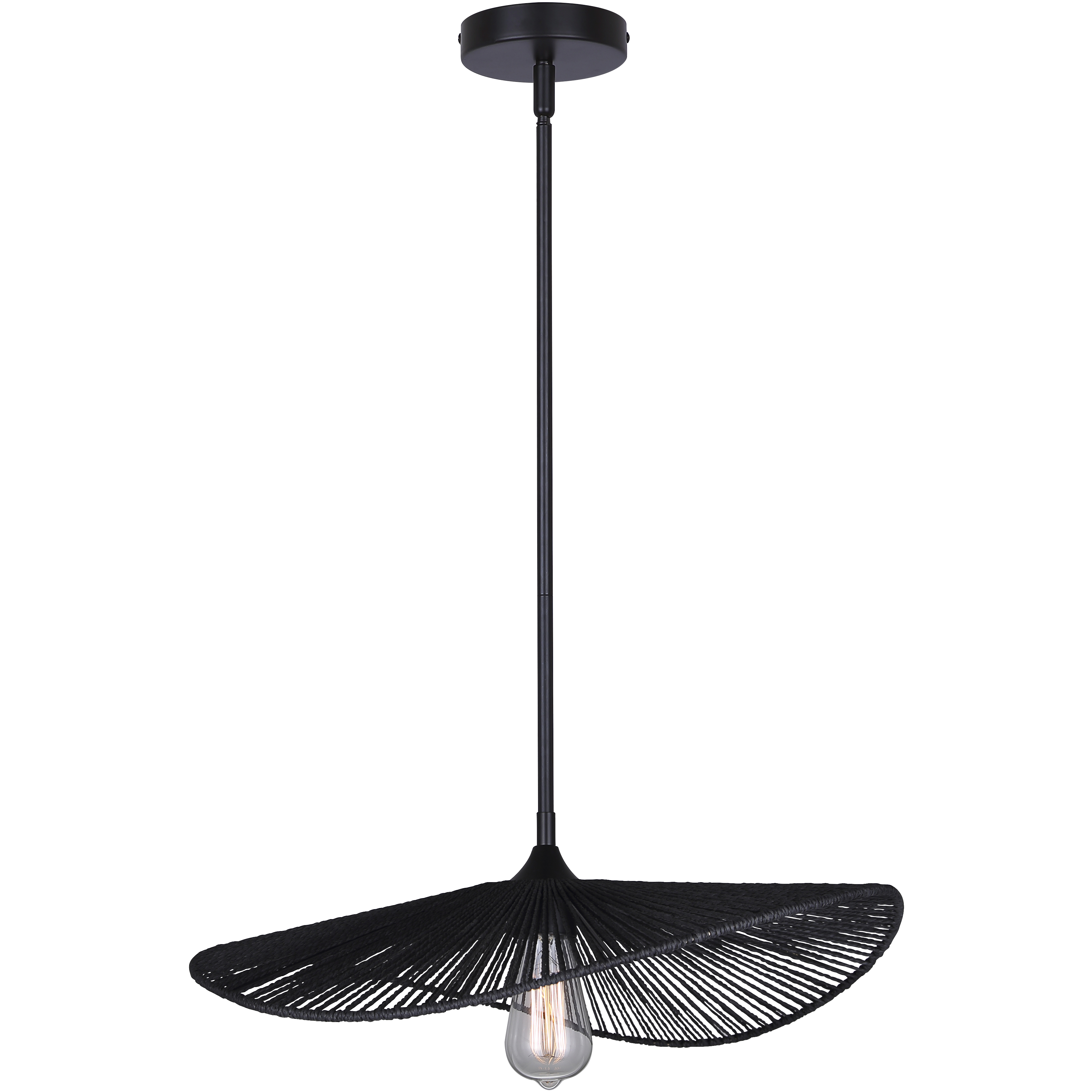 Georgia 1 Light 20 inch Black Pendant Ceiling Light