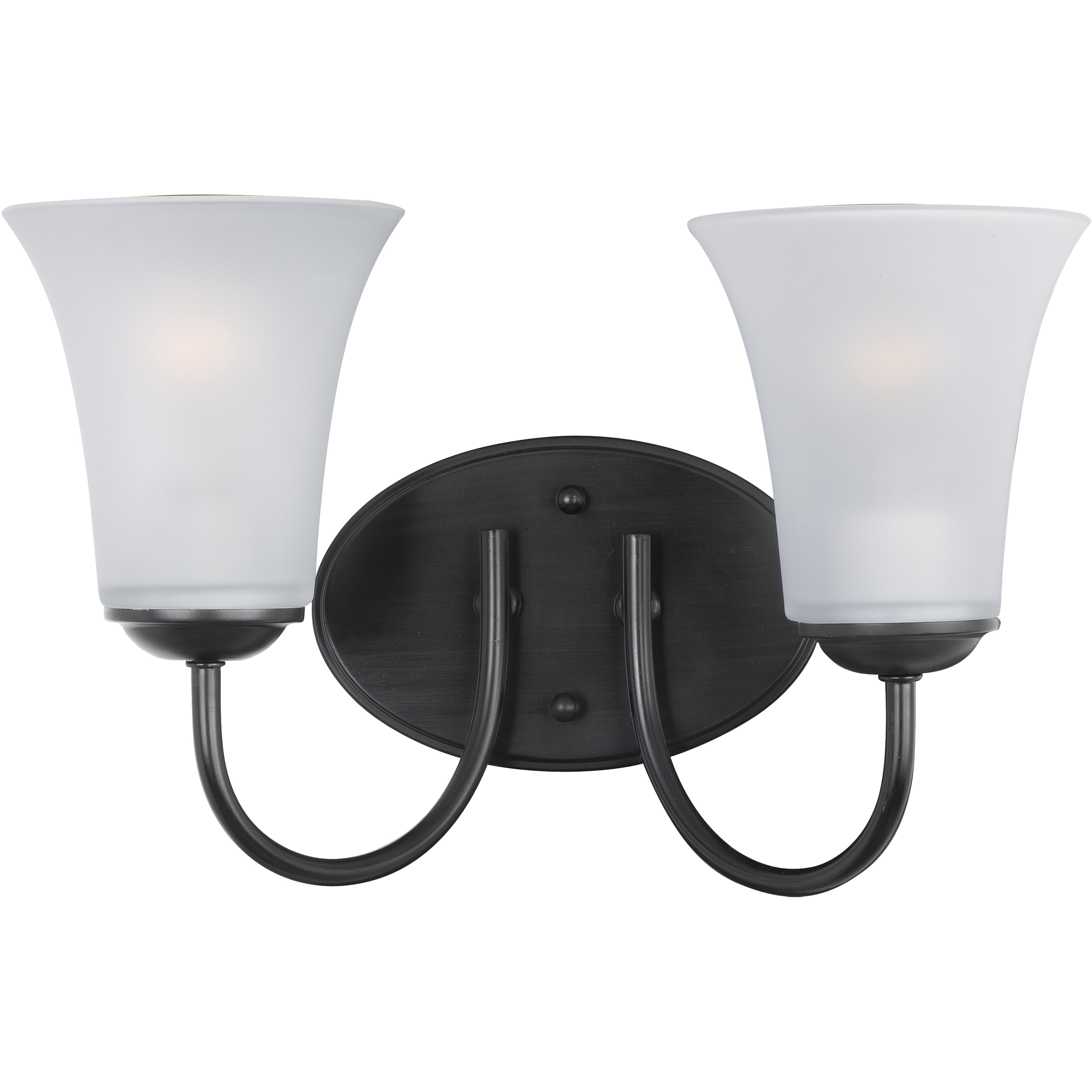 Logan 2 Light 14 inch Black Bath Vanity Wall Light