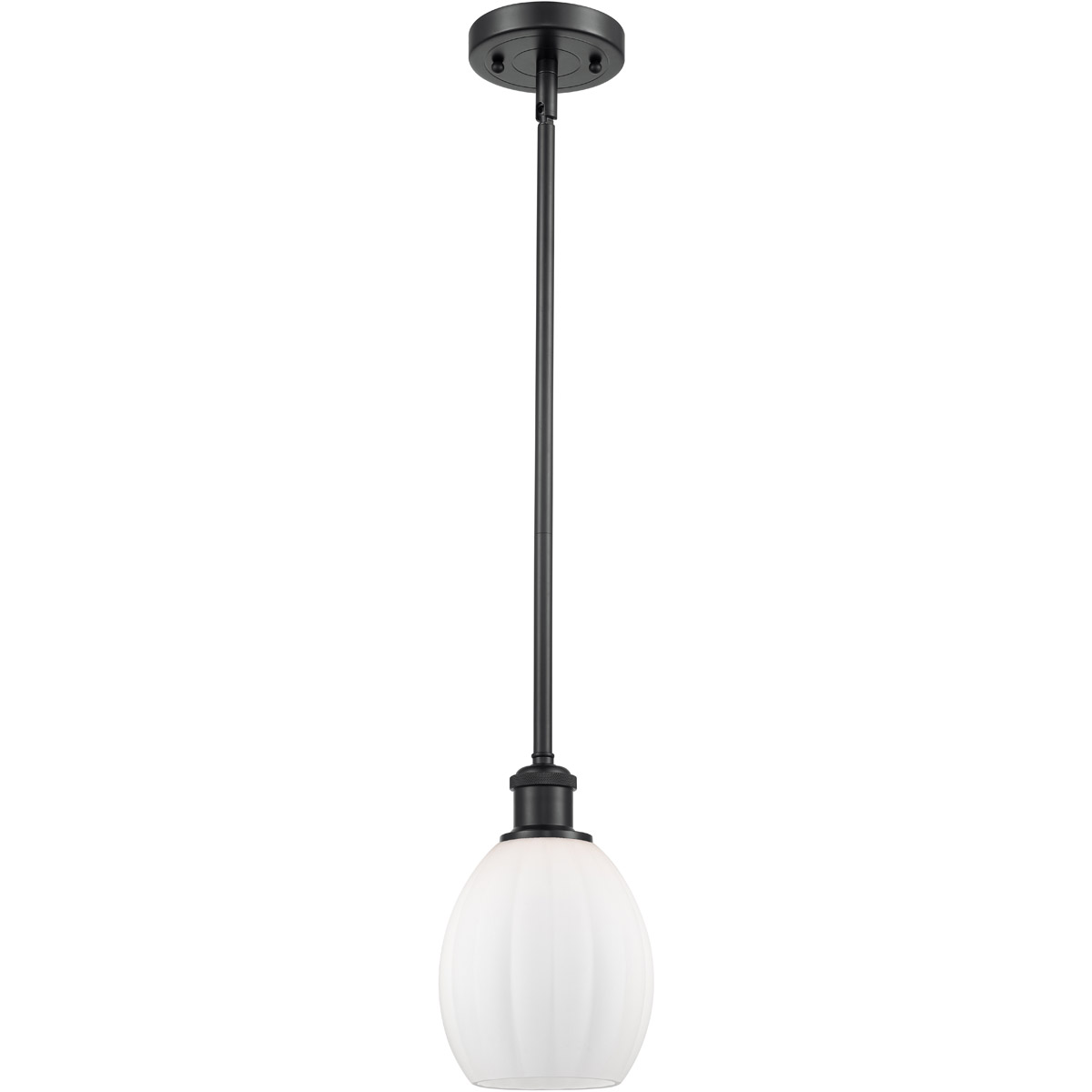 Ballston Eaton 1 Light 6 inch Matte Black Pendant Ceiling Light, Ballston
