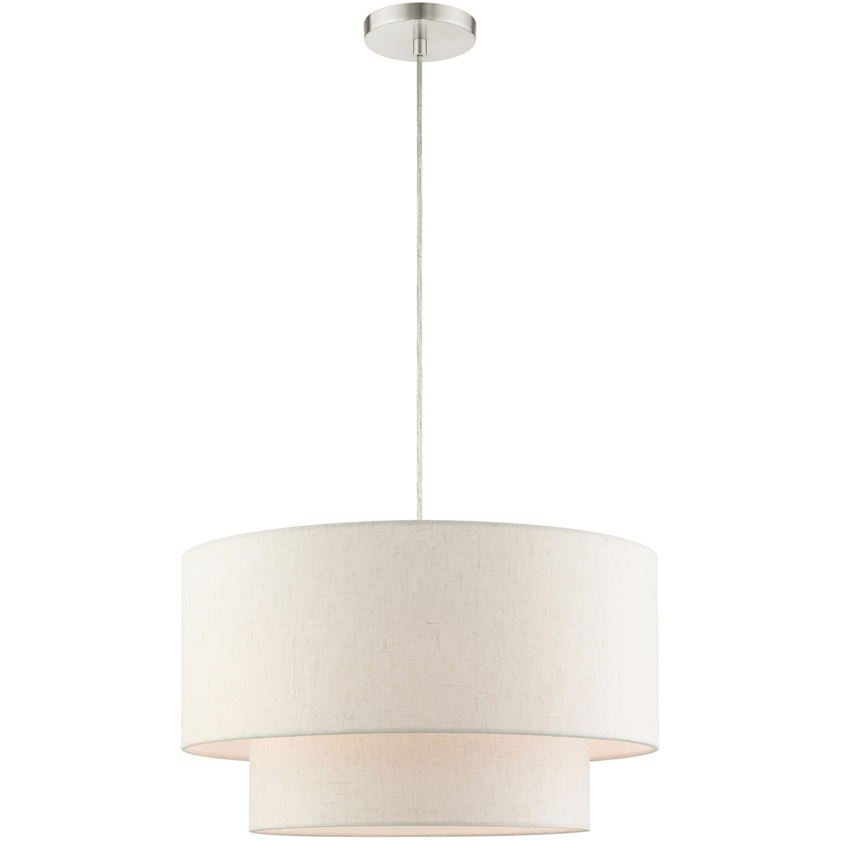 Meadow 3 Light 20 inch Brushed Nickel Pendant Ceiling Light