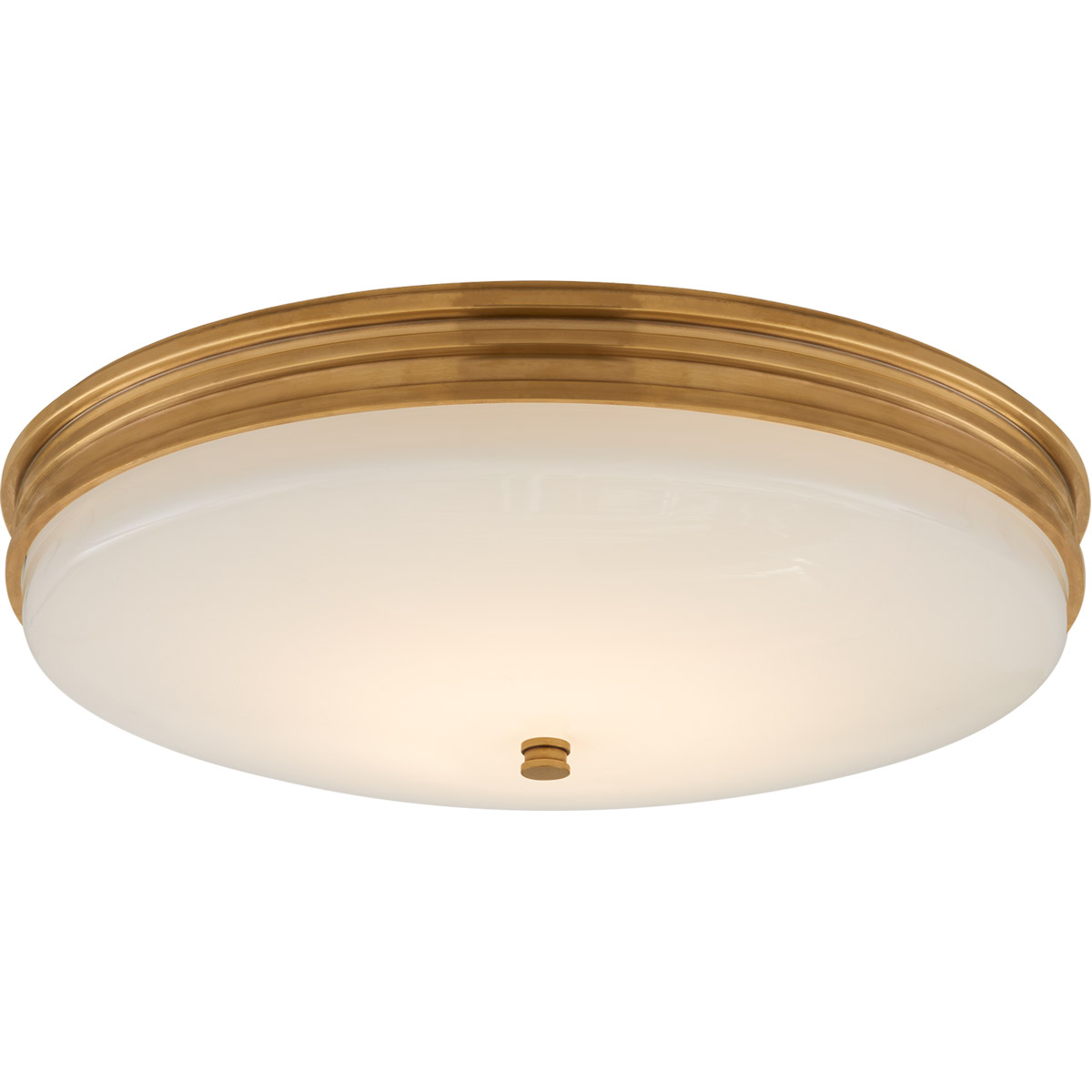Chapman & Myers Launceton LED 16.75 inch Antique-Burnished Brass Flush Mount Ceiling Light, Medium
