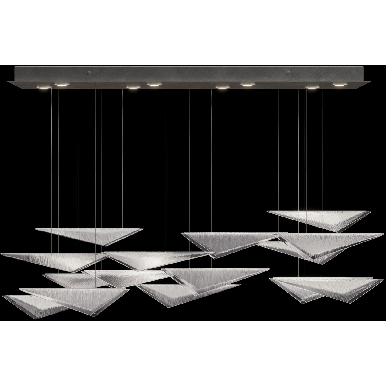 Volo 8 Light 58 inch Silver Pendant Ceiling Light