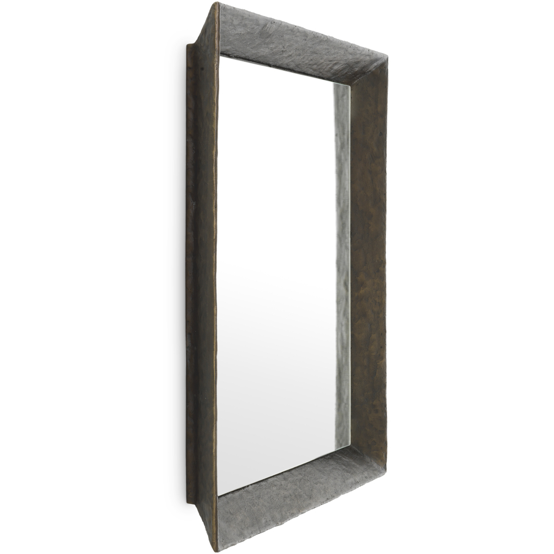 Othello 39.37 X 39.37 inch Hammered Bronze Wall Mirror