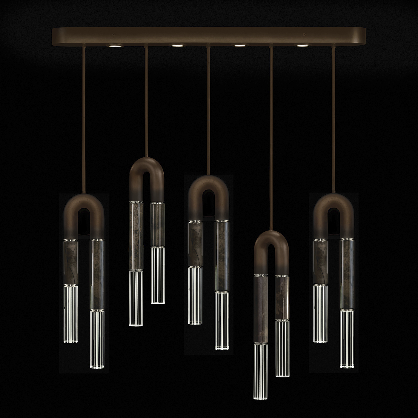 Antonia LED 51.5 inch Bronze Pendant Ceiling Light