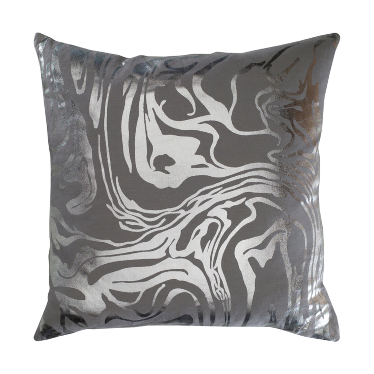Crescent 20 X 20 inch Medium Gray Pillow Kit, Square