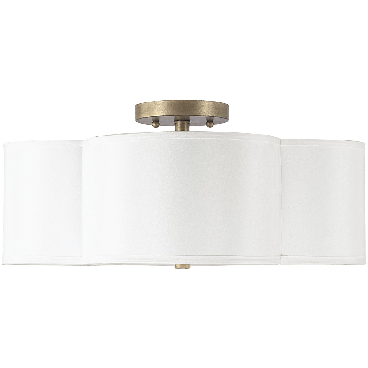 Quinn 4 Light 18 inch Brushed Gold Semi-Flush Mount Ceiling Light