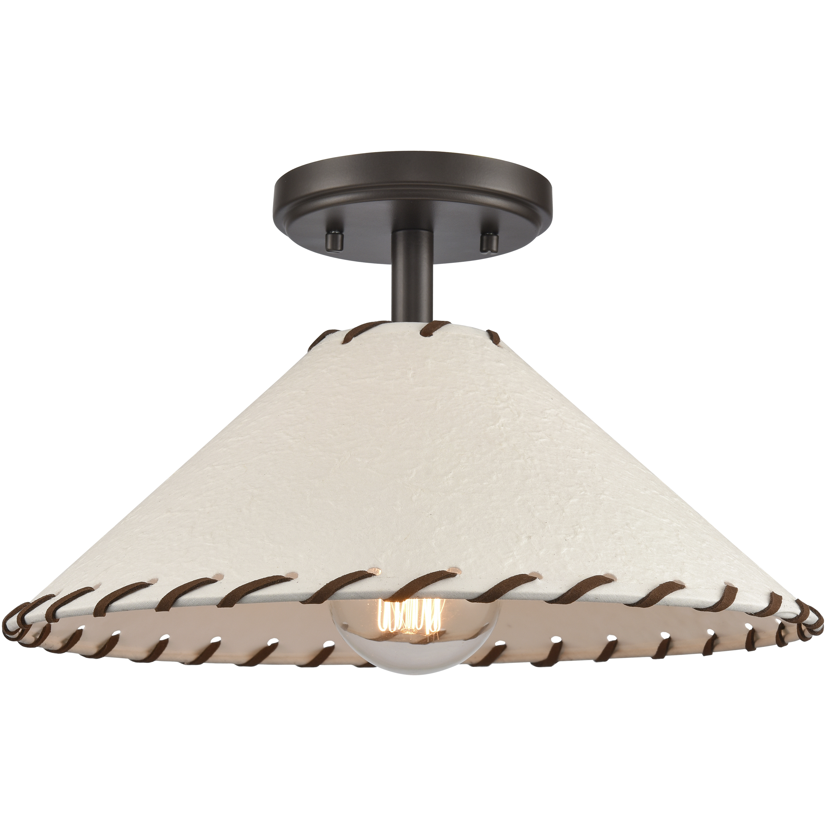 Flush mount light on sloped ceiling hot sale