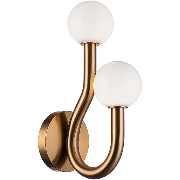 Joelle 2 Light 4.75 inch Aged Gold Brass Wall Sconce Wall Light
