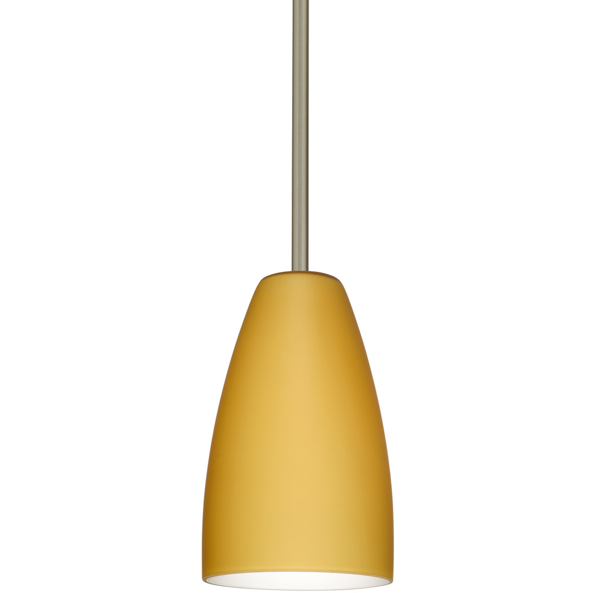 Riva 9 1 Light Satin Nickel Stem Pendant Ceiling Light in Incandescent, Vanilla Matte Glass