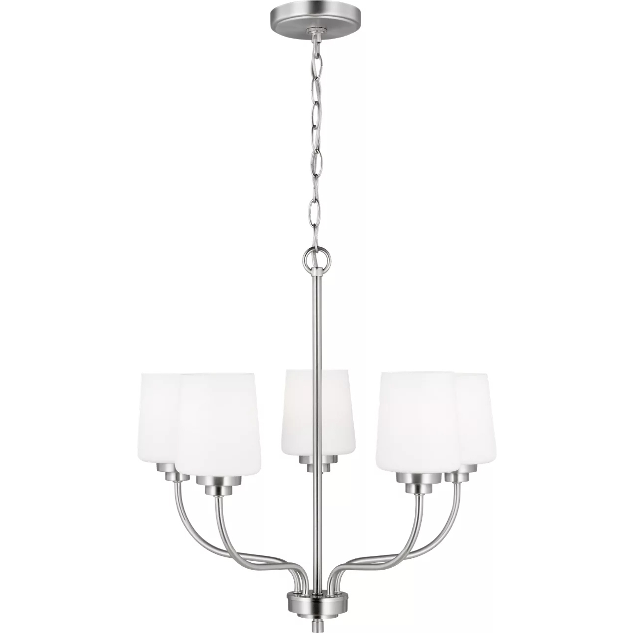 Windom 5 Light 20 inch Brushed Nickel Chandelier Ceiling Light