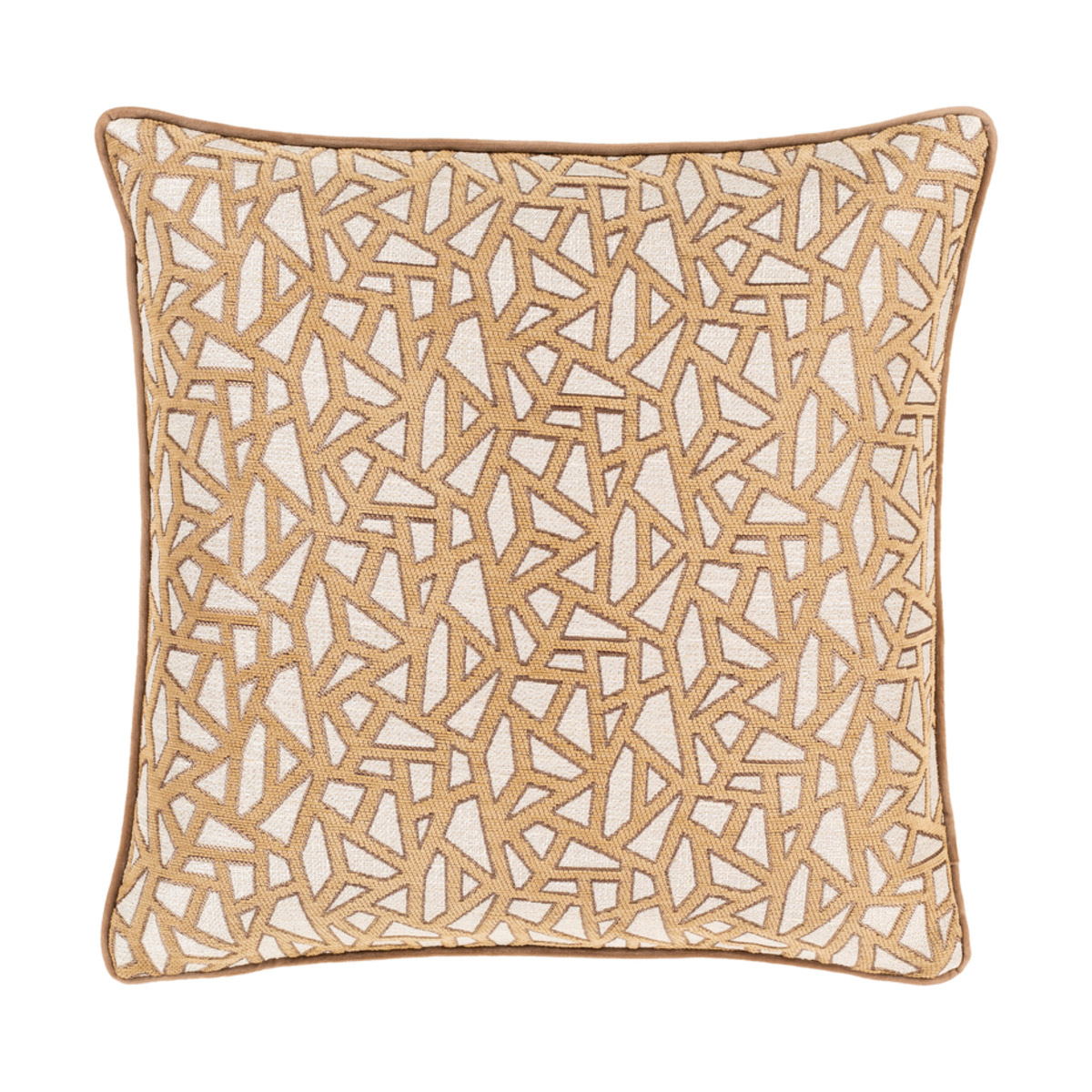 Biming 18 X 18 inch Tan/Ivory/Camel Pillow Kit, Square