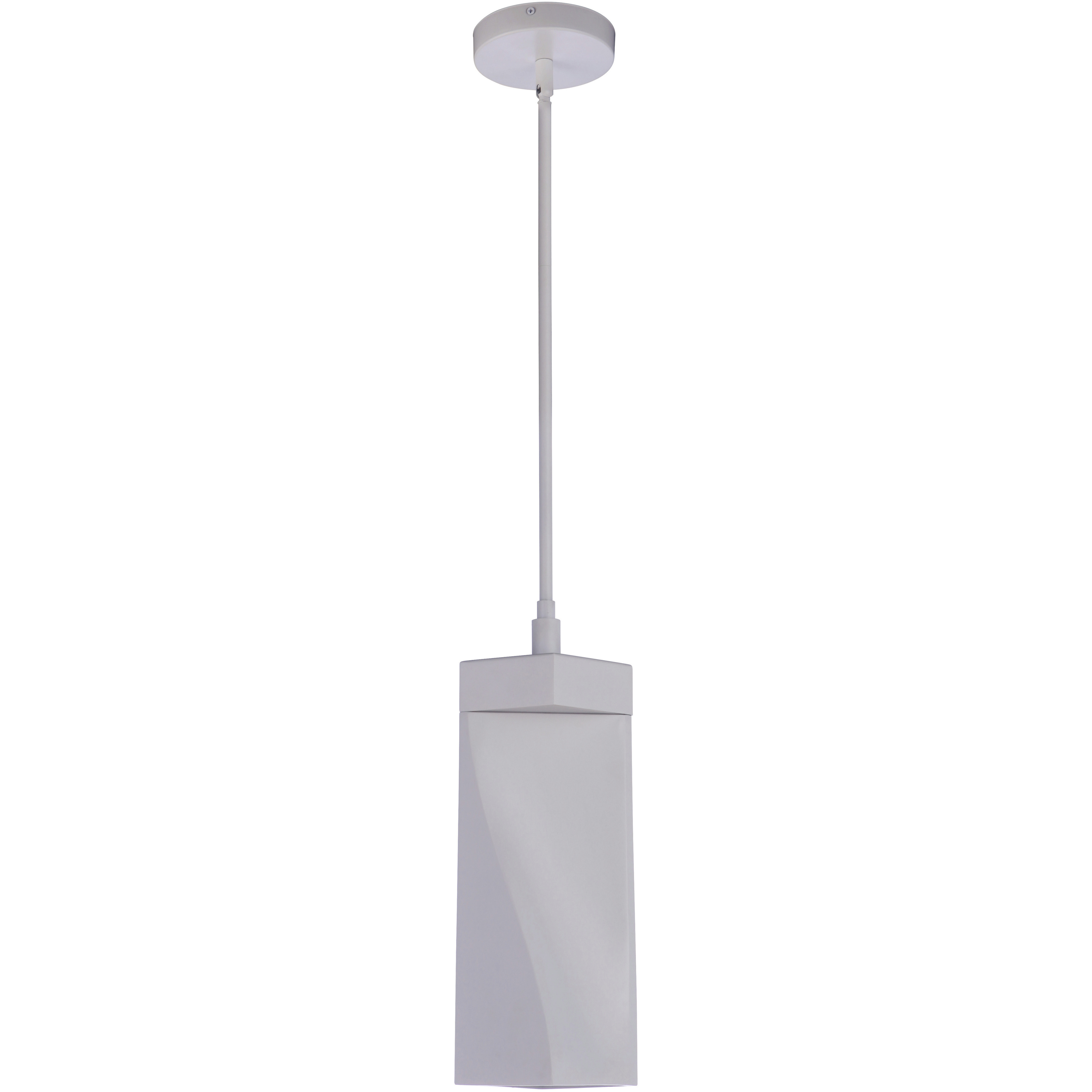 Drama LED 6 inch Matte White Mini Pendant Ceiling Light