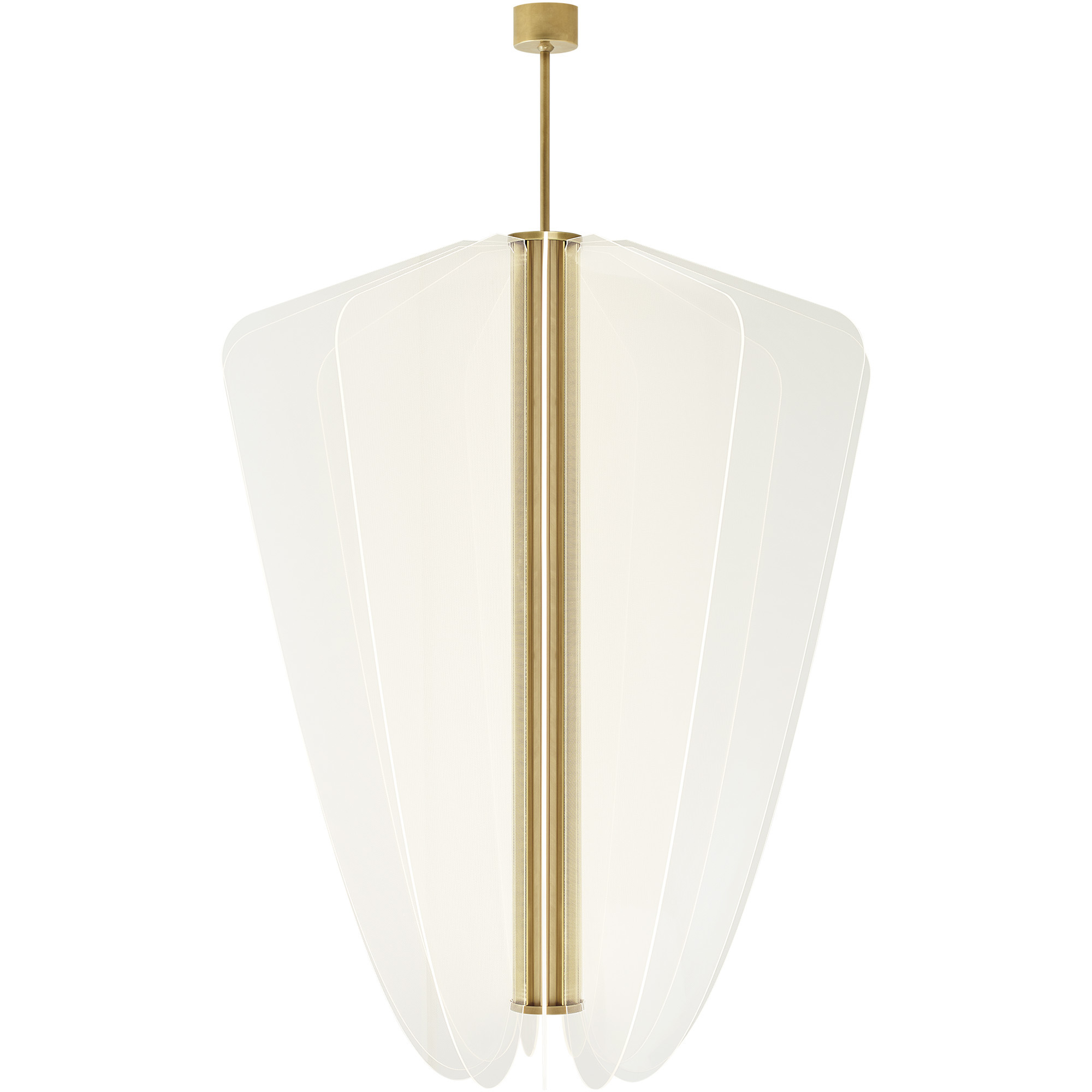 Sean Lavin Nyra LED 42.2 inch Plated Brass Chandelier Ceiling Light, Integrated LED