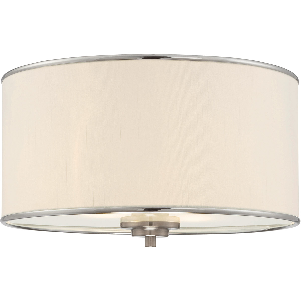 Grove 2 Light 14 inch Satin Nickel Flush Mount Ceiling Light