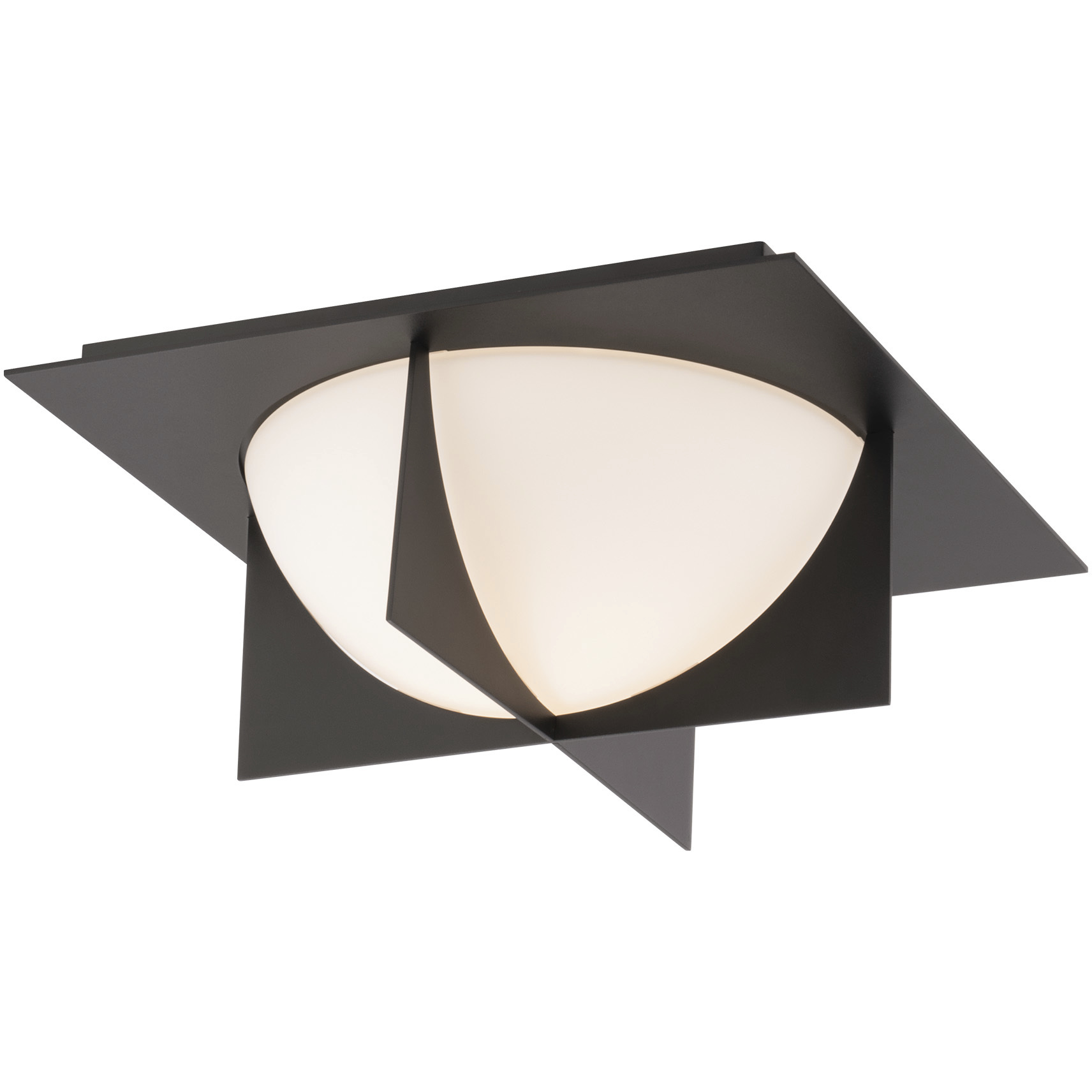 Echelon 1 Light 14 inch Black Flush Mount Ceiling Light