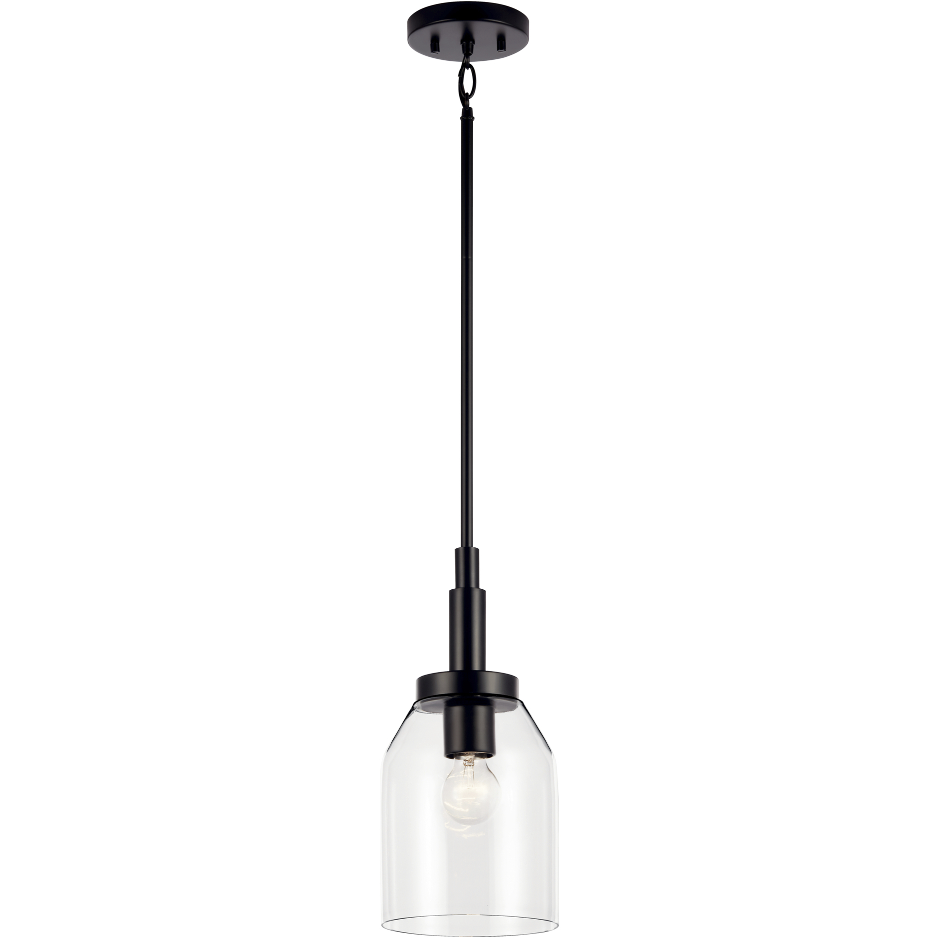 Madden 1 Light Black Mini Pendant Ceiling Light