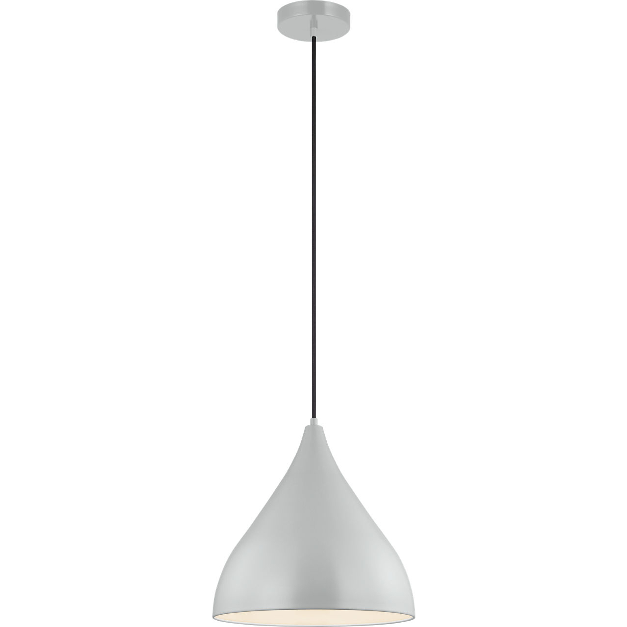 Oden 1 Light 14 inch Matte Grey Pendant Ceiling Light
