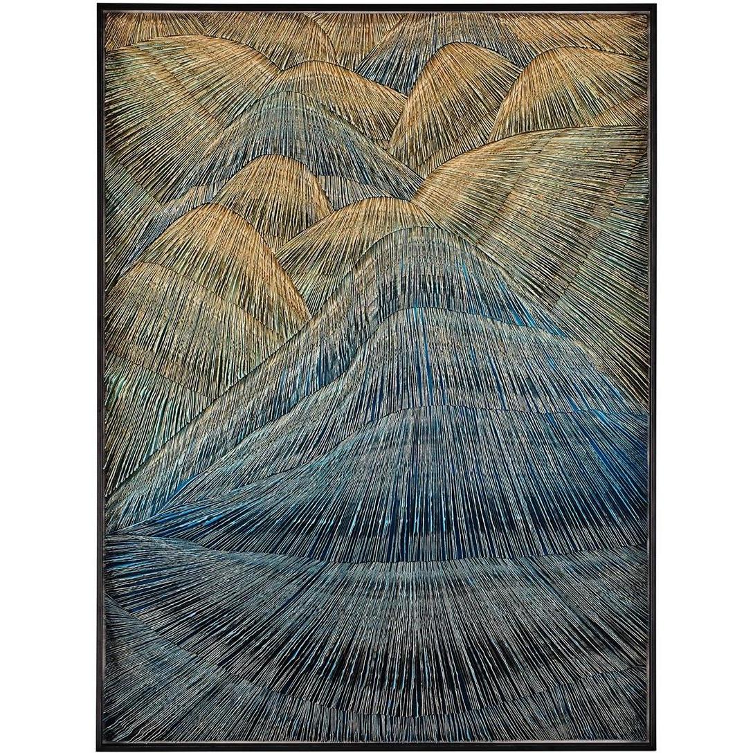He Hongbin's Infinite Peaks 47.5 X 35.5 inch Oils and Original Art
